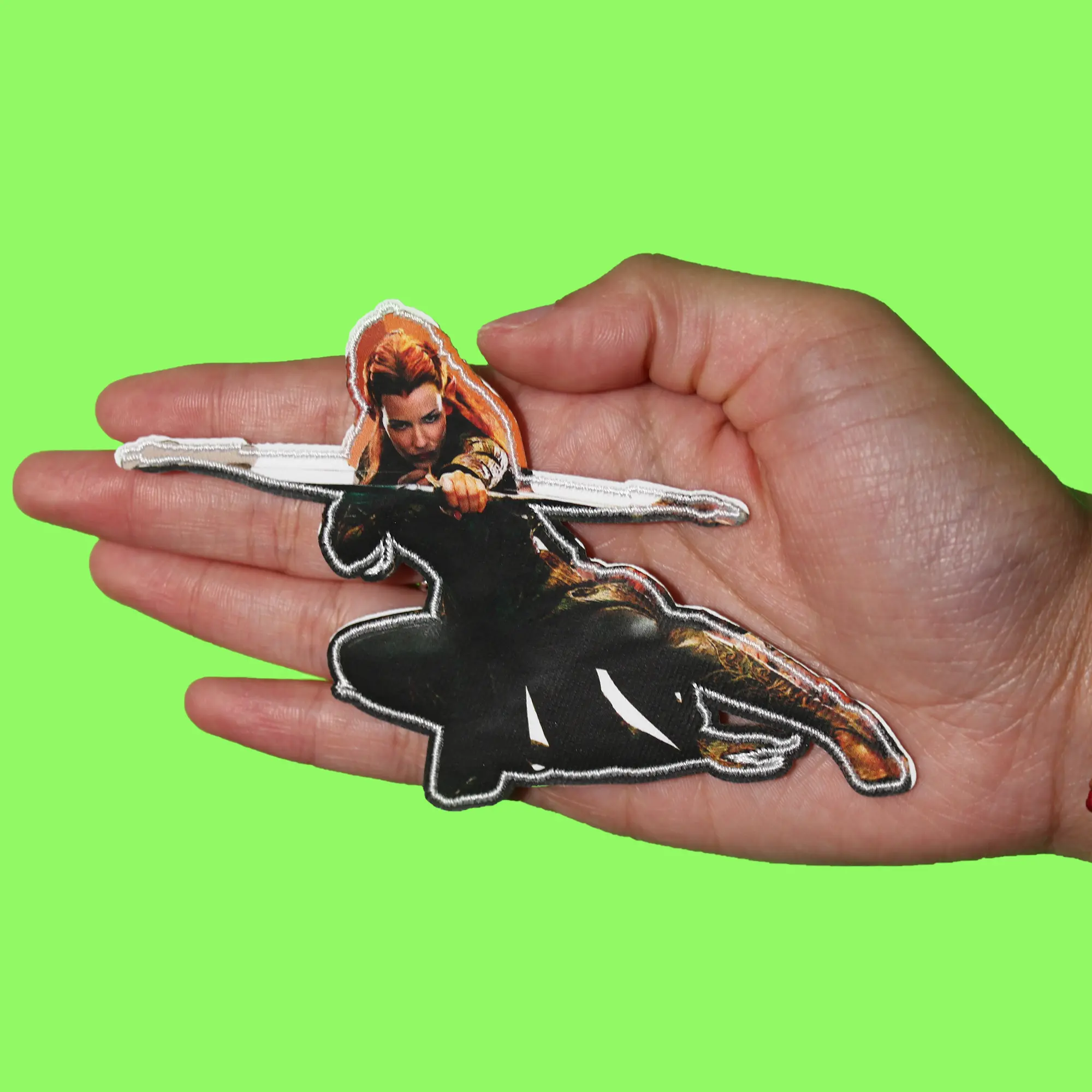 The Lord Of The Rings Patch Tauriel Warrior Stance Sublimated Iron On - Image 2