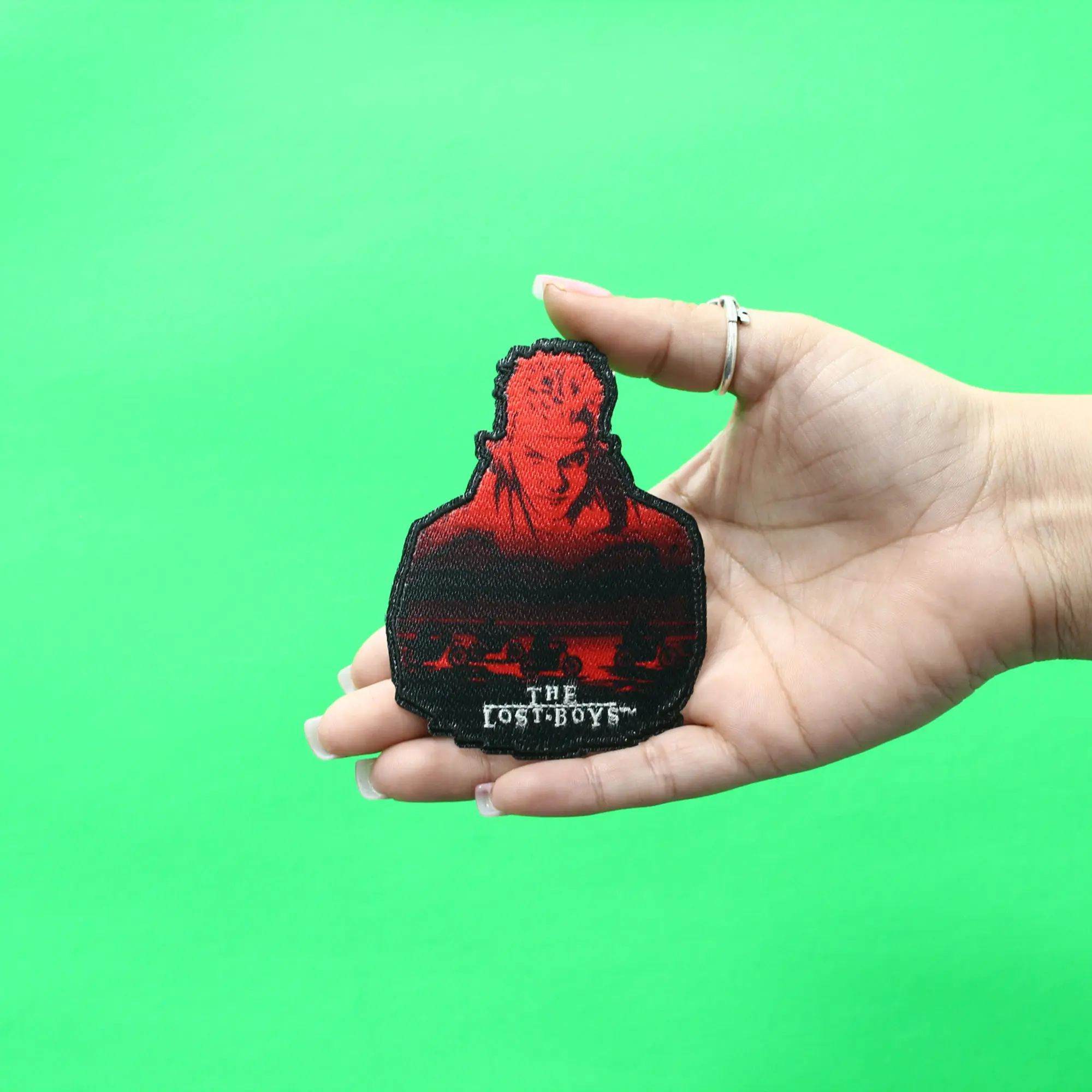 The Lost Boys David Silhouette Patch Comedy Horror Classic Sublimated Embroidery Iron On - Image 2