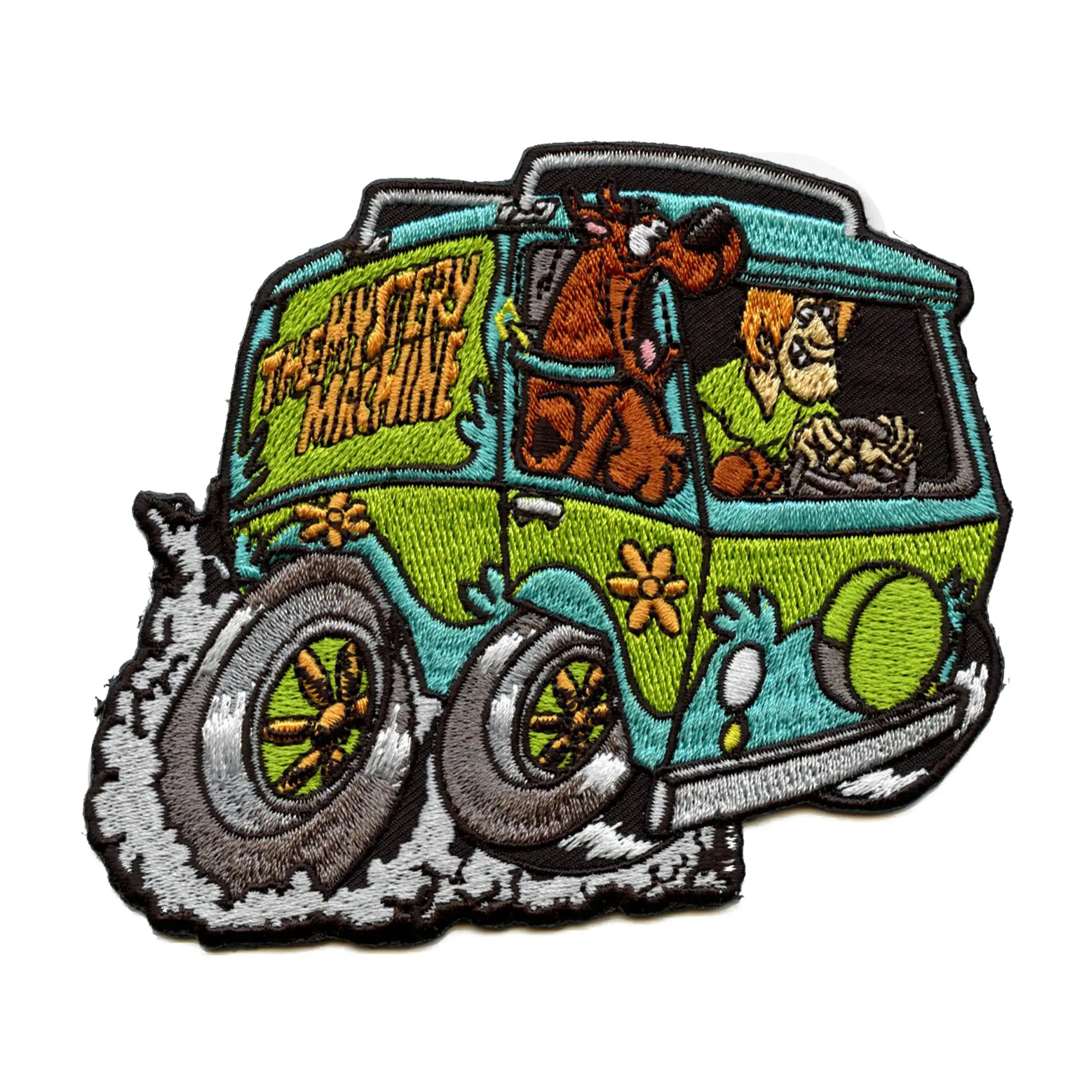 Scooby Doo The Mystery Machine Patch Volkswagen Cartoon Embroidered Iron On