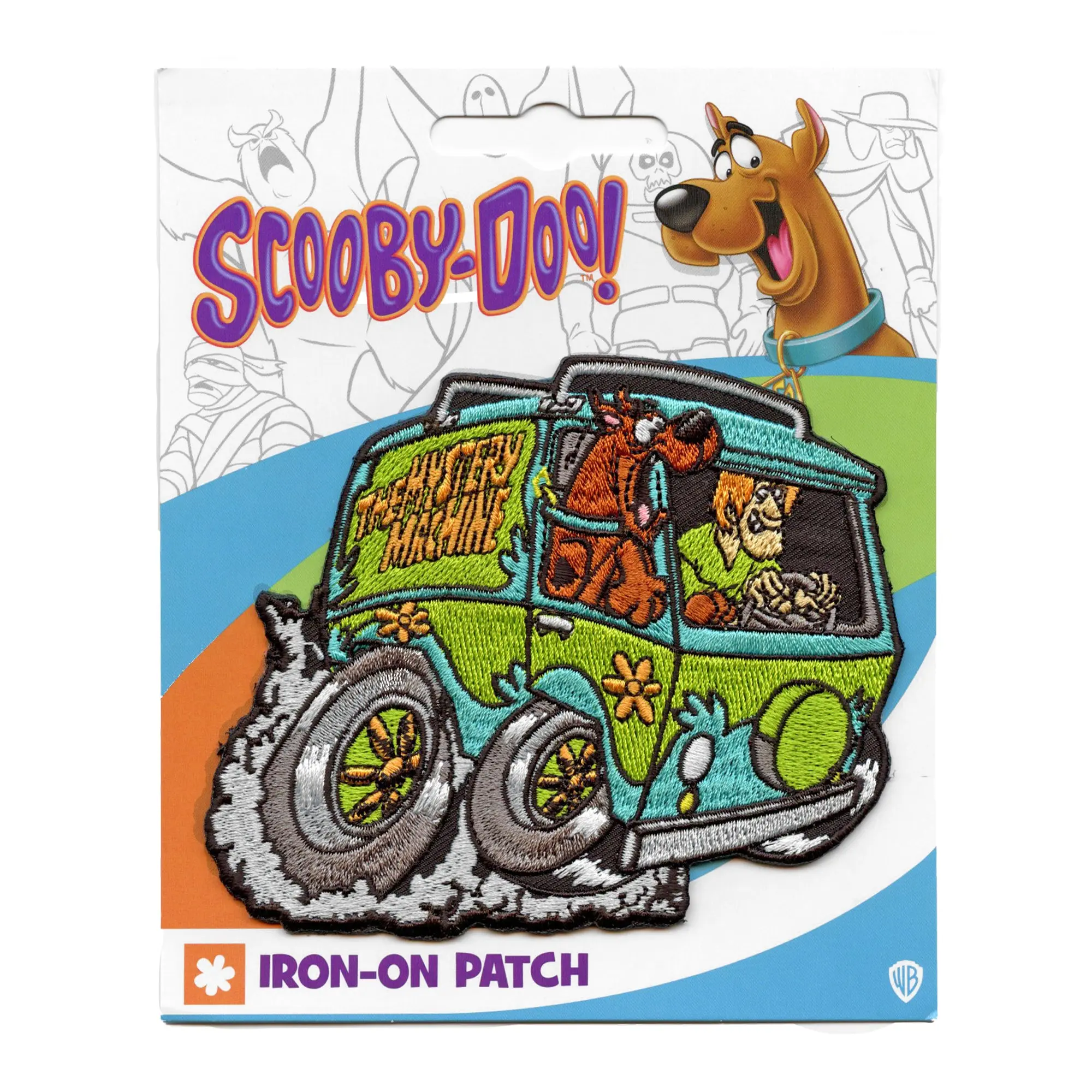 Scooby Doo The Mystery Machine Patch Volkswagen Cartoon Embroidered Iron On - Image 2
