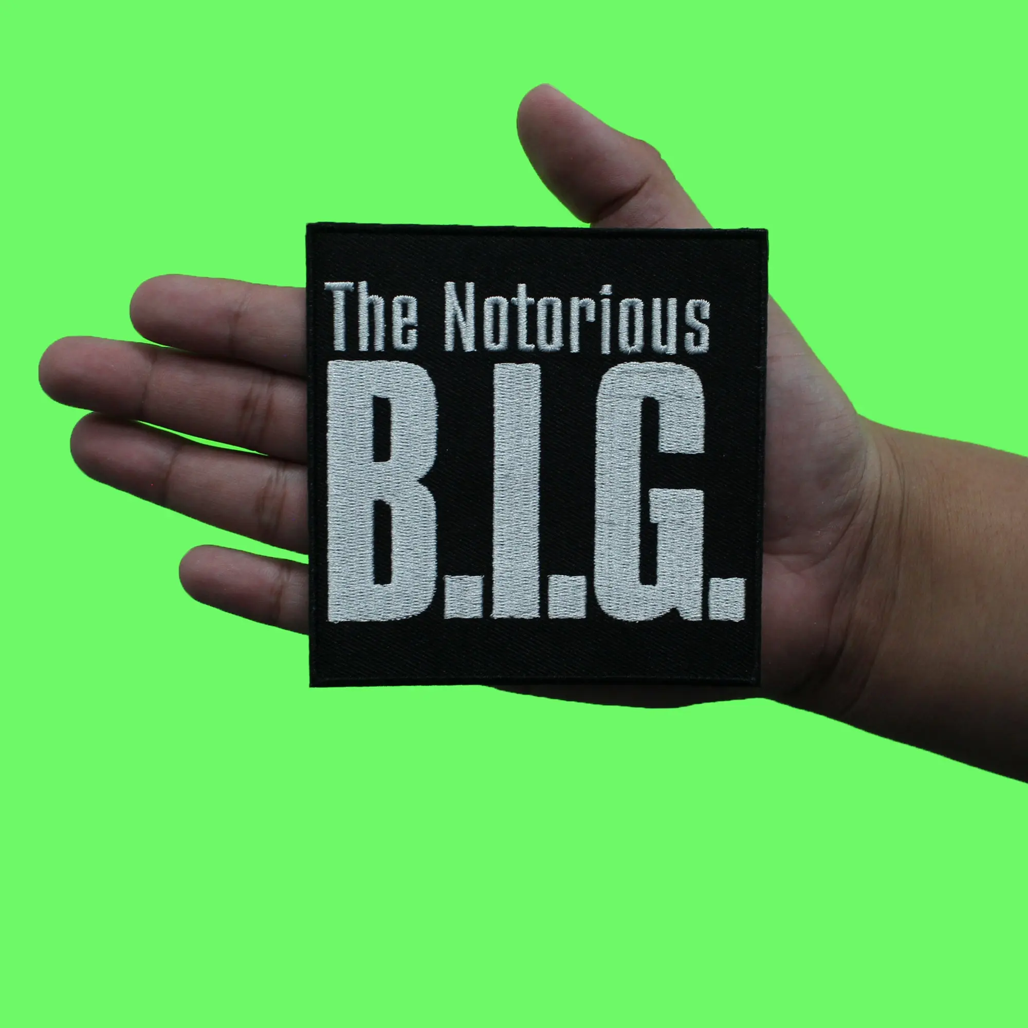 The Notorious B.I.G Patch East Coast Rapper Embroidered Iron On - Image 2