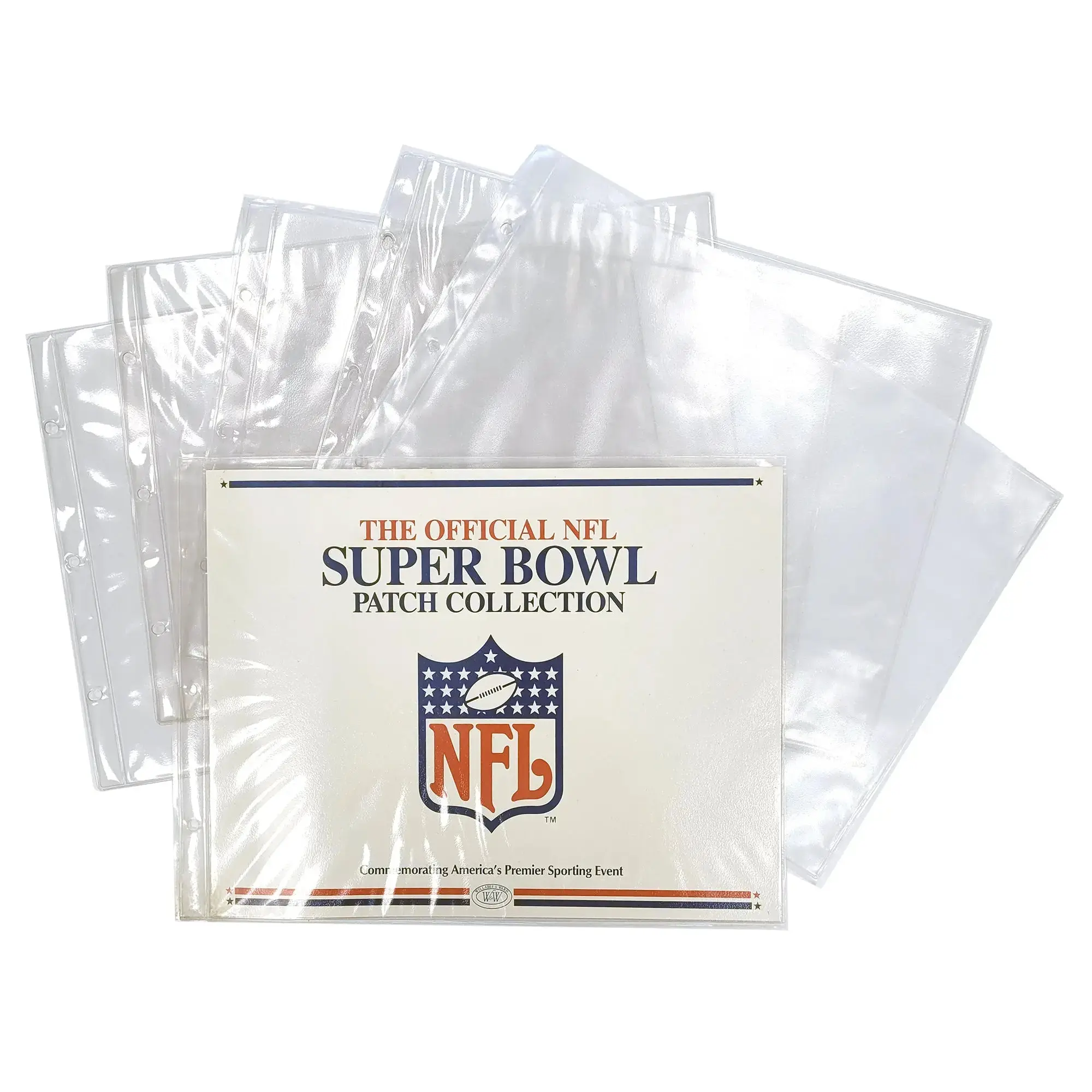The Official NFL Super Bowl Patch Collection Cover Card Holder Willabee & Ward Binder Starter Kit