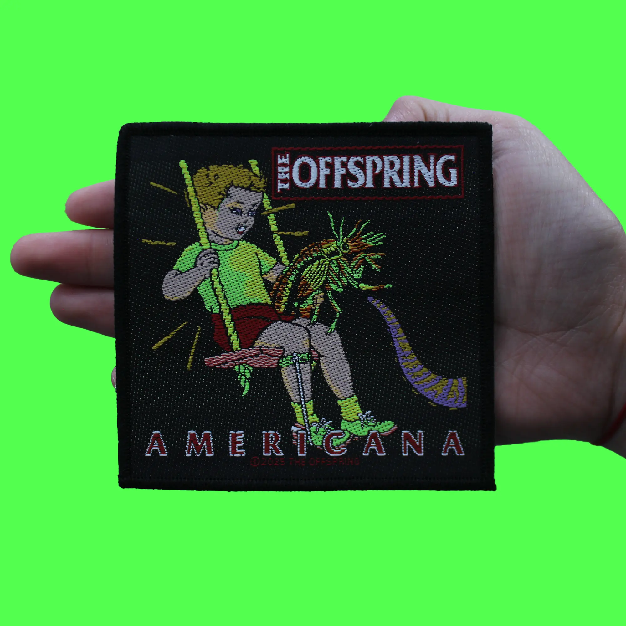 The Offspring Band Patch Americana Rock Album Woven Sew On - Image 2