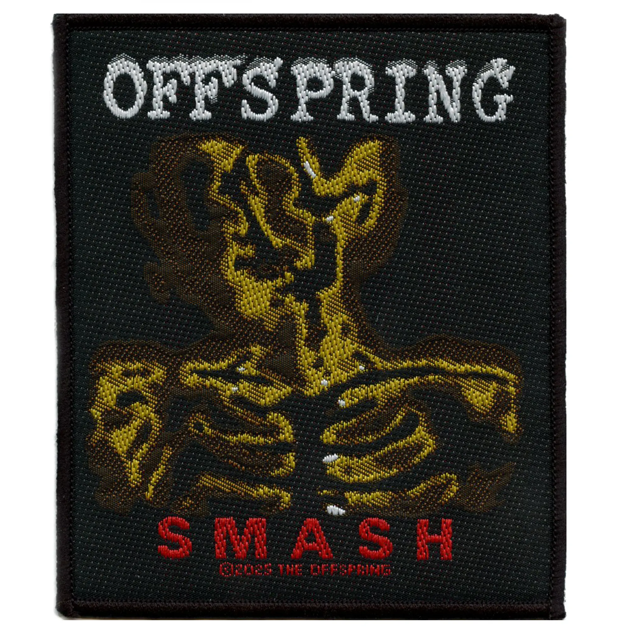 The Offspring Smash Rock Album Patch Classic Rock Band Woven Sew On