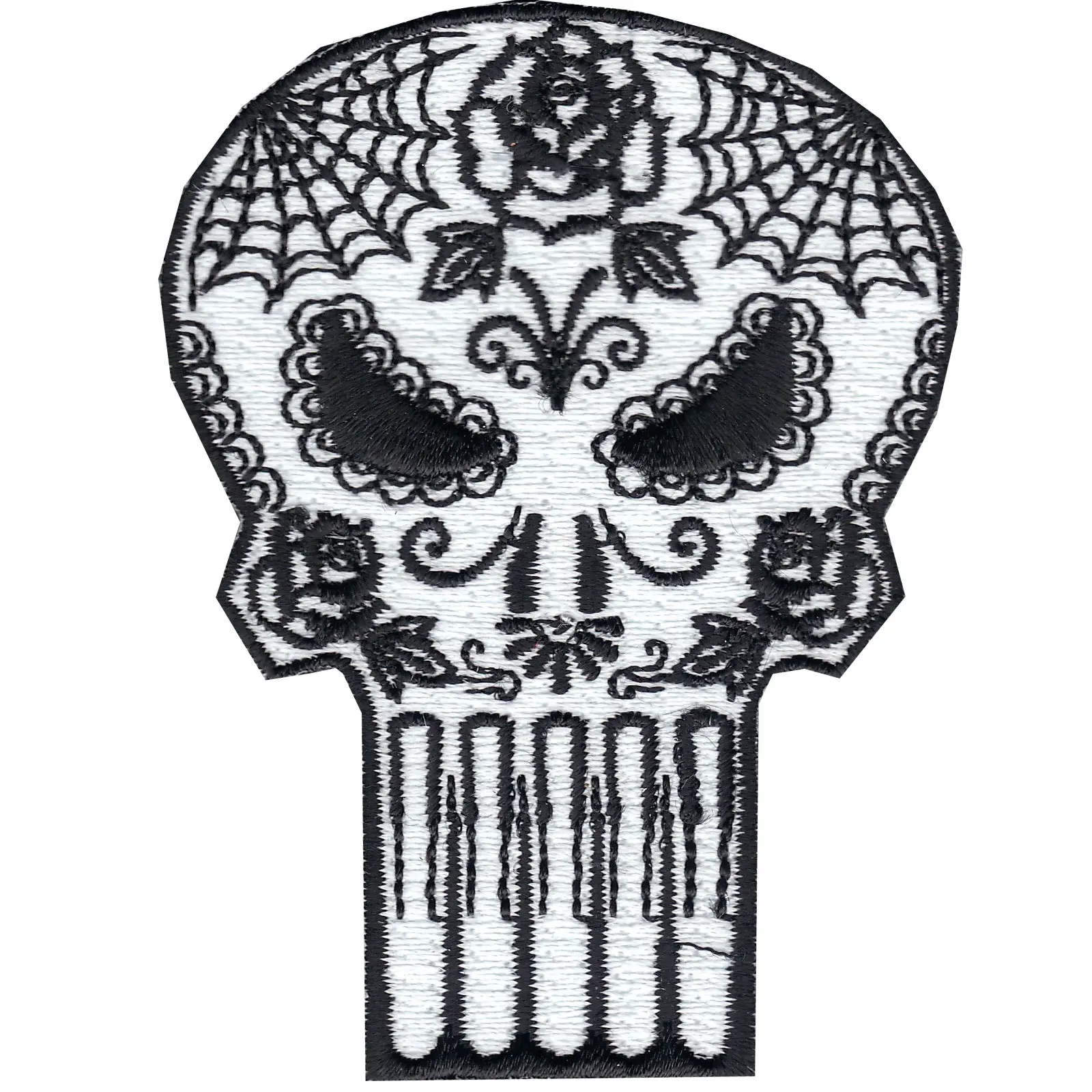 The Punisher Retro Sugar Skull Logo Iron on Patch