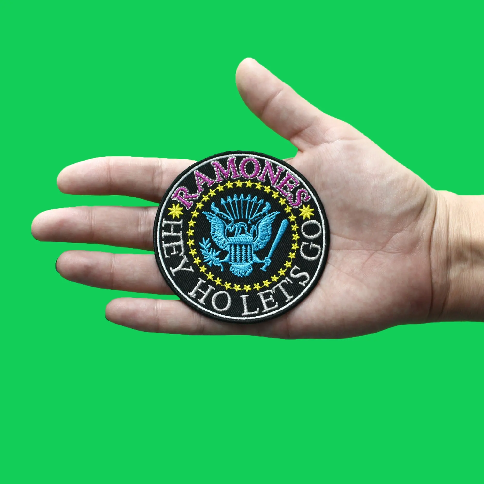 The Ramones Hey Ho Patch Punk Rock Band Embroidered Iron On - Image 2