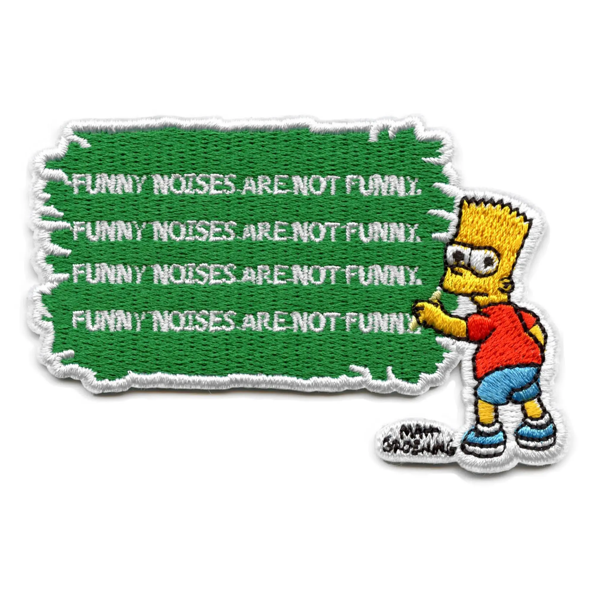 The Simpsons Bart Writing On Chalkboard Patch Embroidered Iron On - Image 2