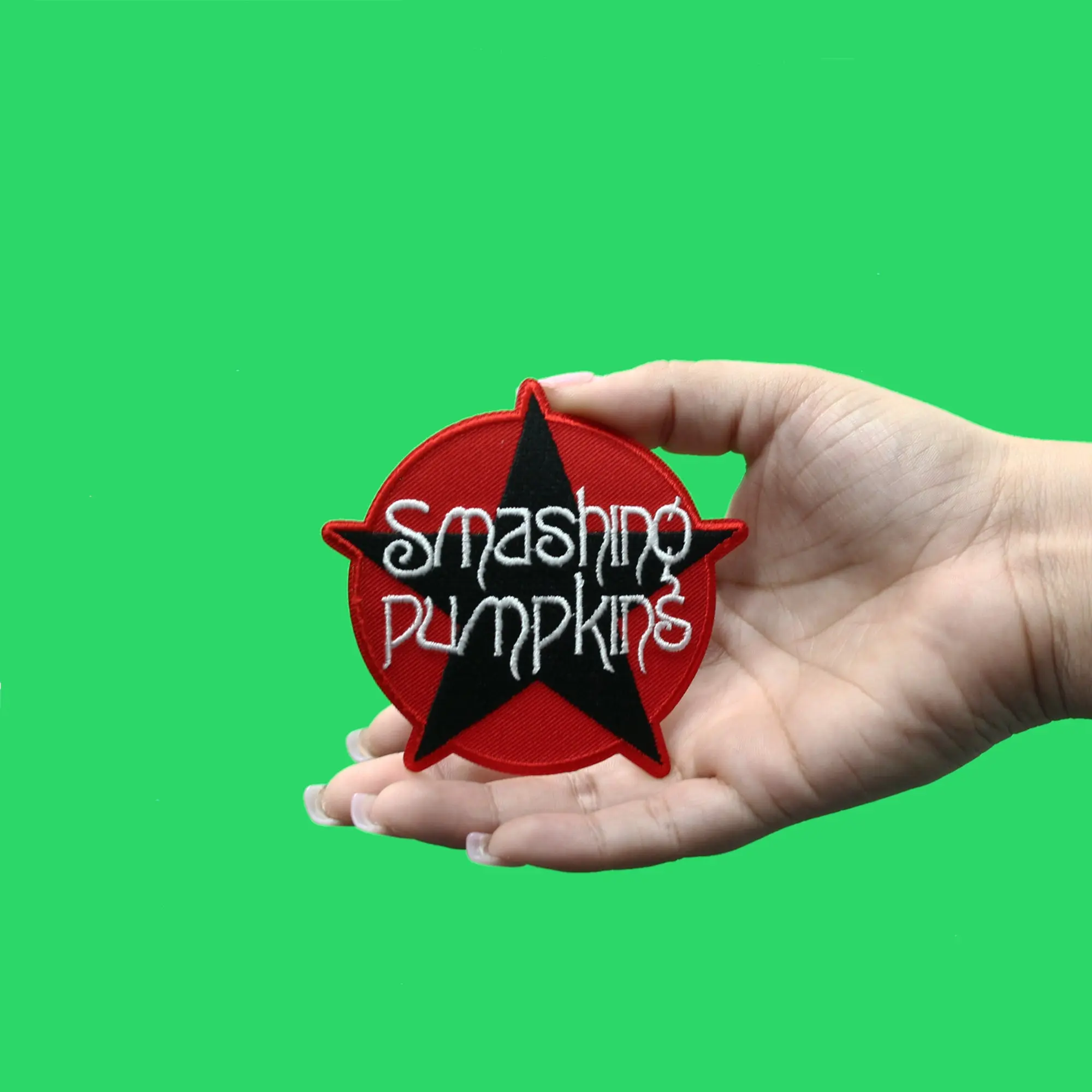 The Smashing Pumpkins Star Logo Patch Chicago Rock Band Embroidered Iron On - Image 2