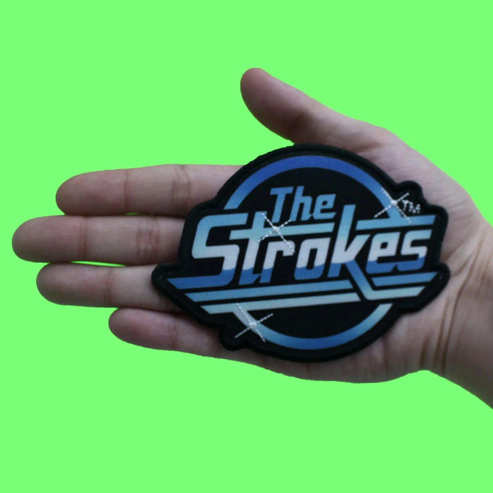 The Strokes Rock Patch OG Magna Blue Sublimated Embroidery Iron On - Image 2