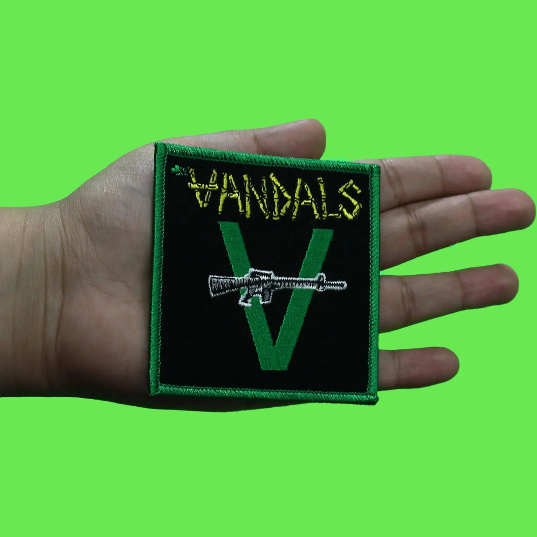 The Vandals Band Patch Peace Thru Vandalism Embroidered Iron On - Image 2
