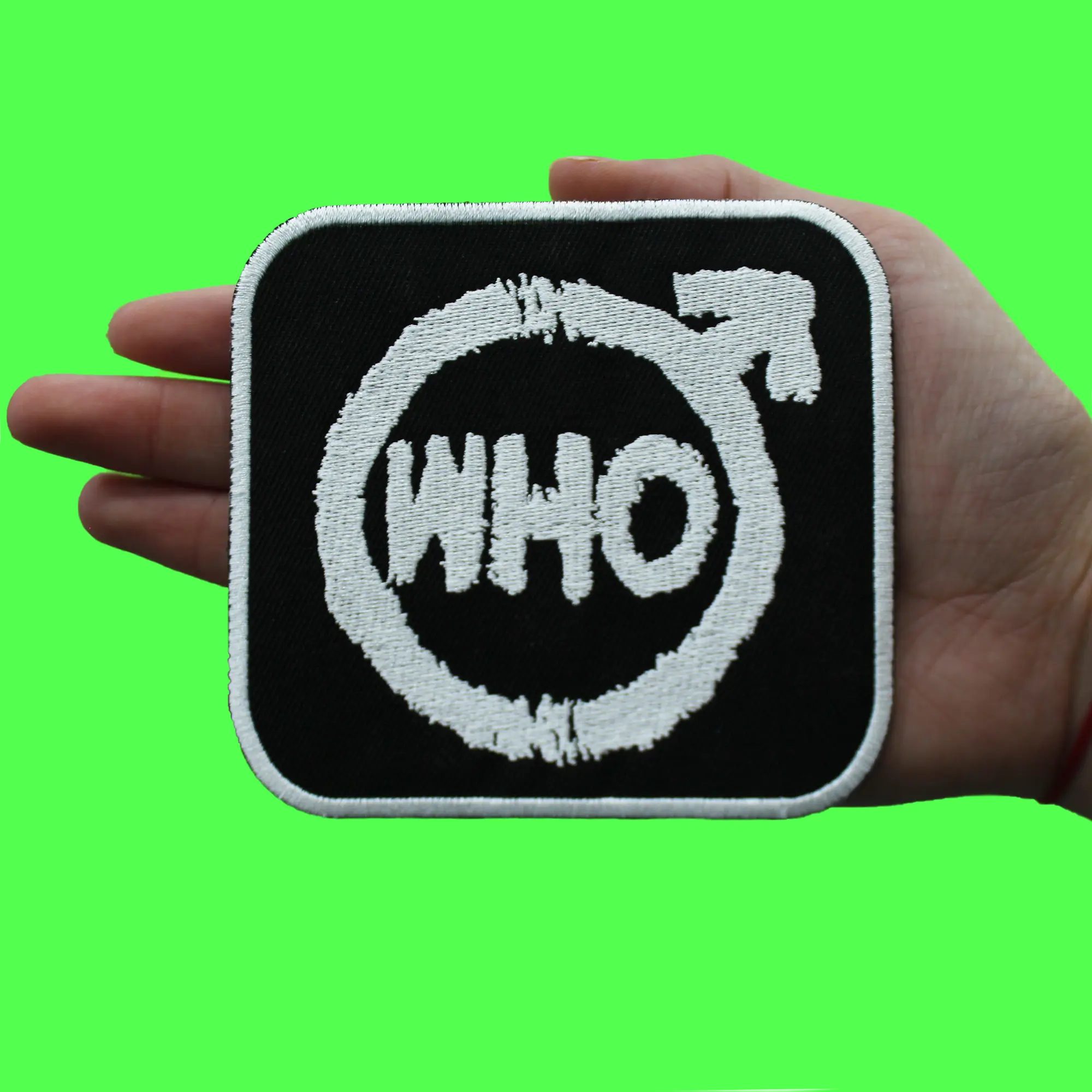 The Who Spray Logo Patch English Rock Band Embroidered Iron On - Image 2