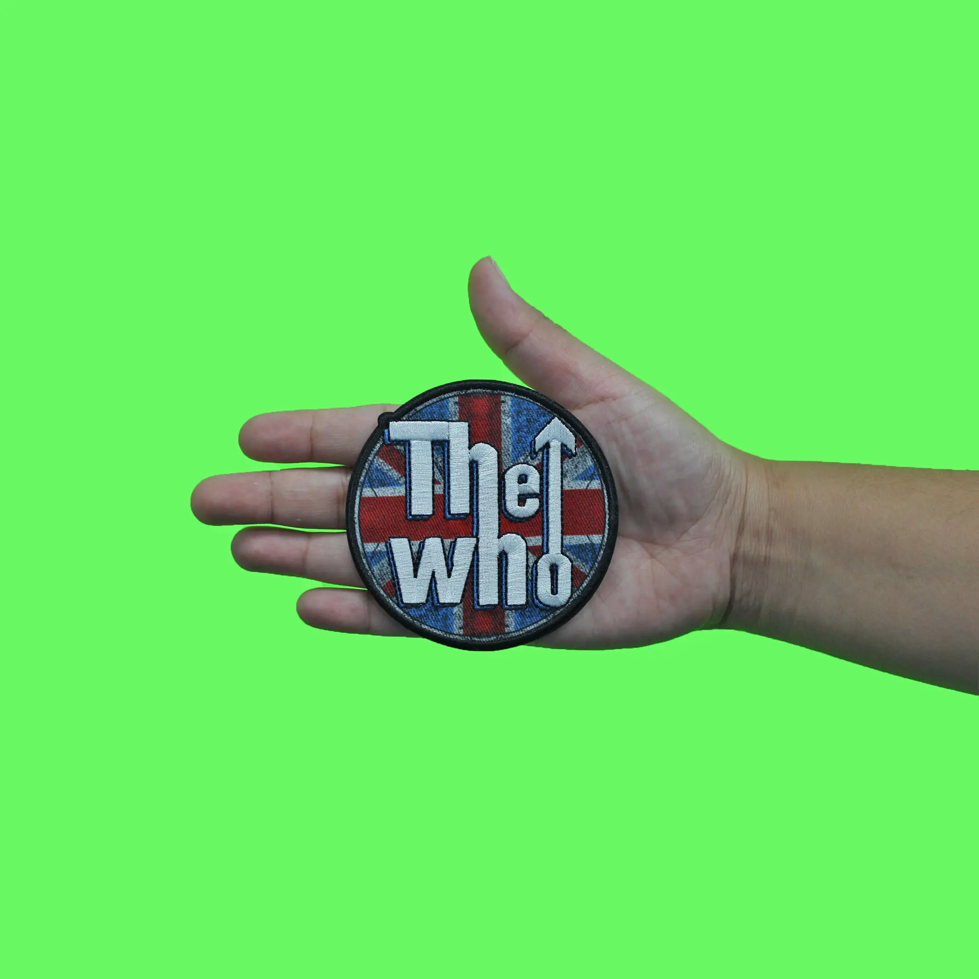 The Who Union Jack Patch English Rock Band Sublimated Embroidery Iron On - Image 2