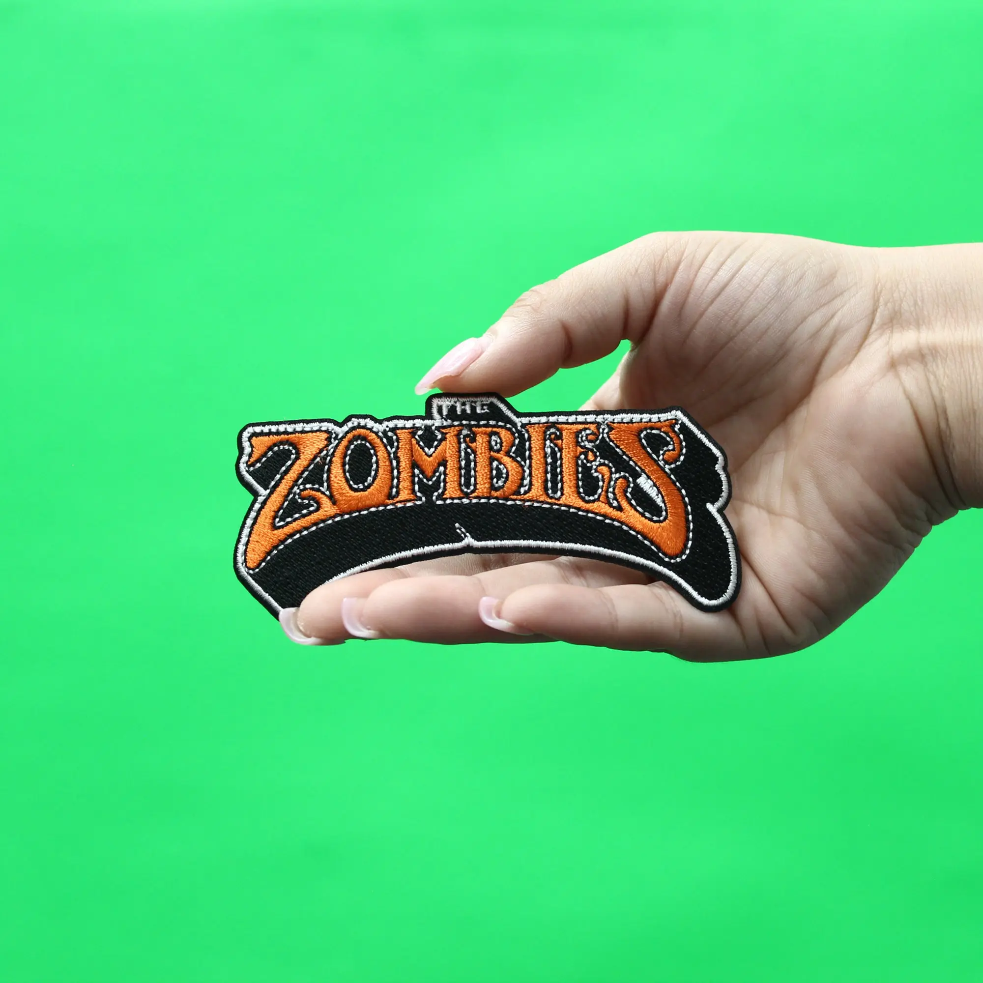 The Zombies Orange Logo Patch English Rock Band Embroidered Iron On - Image 2