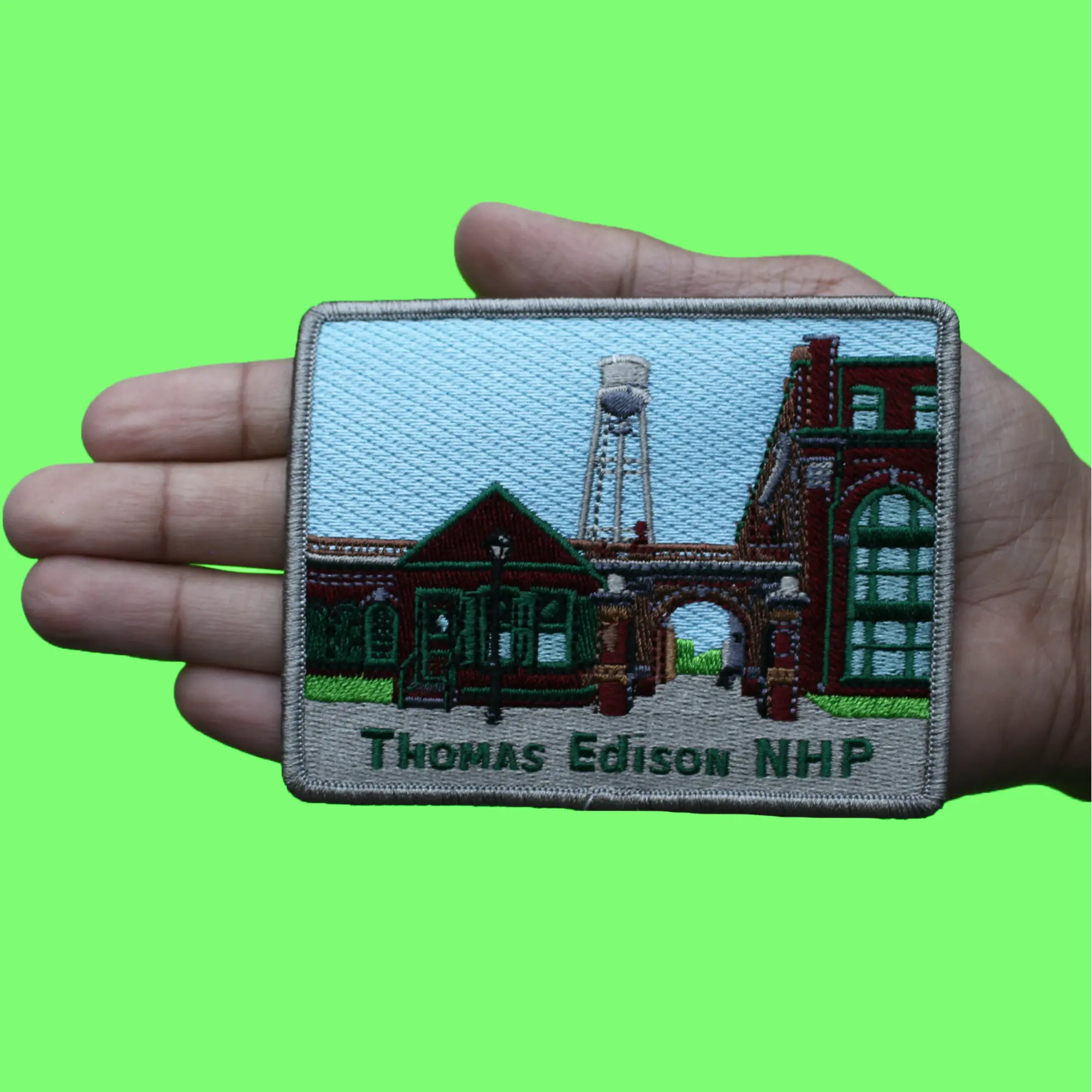 Thomas Edison Residence Patch National Historic Park Embroidered Iron On - Image 3
