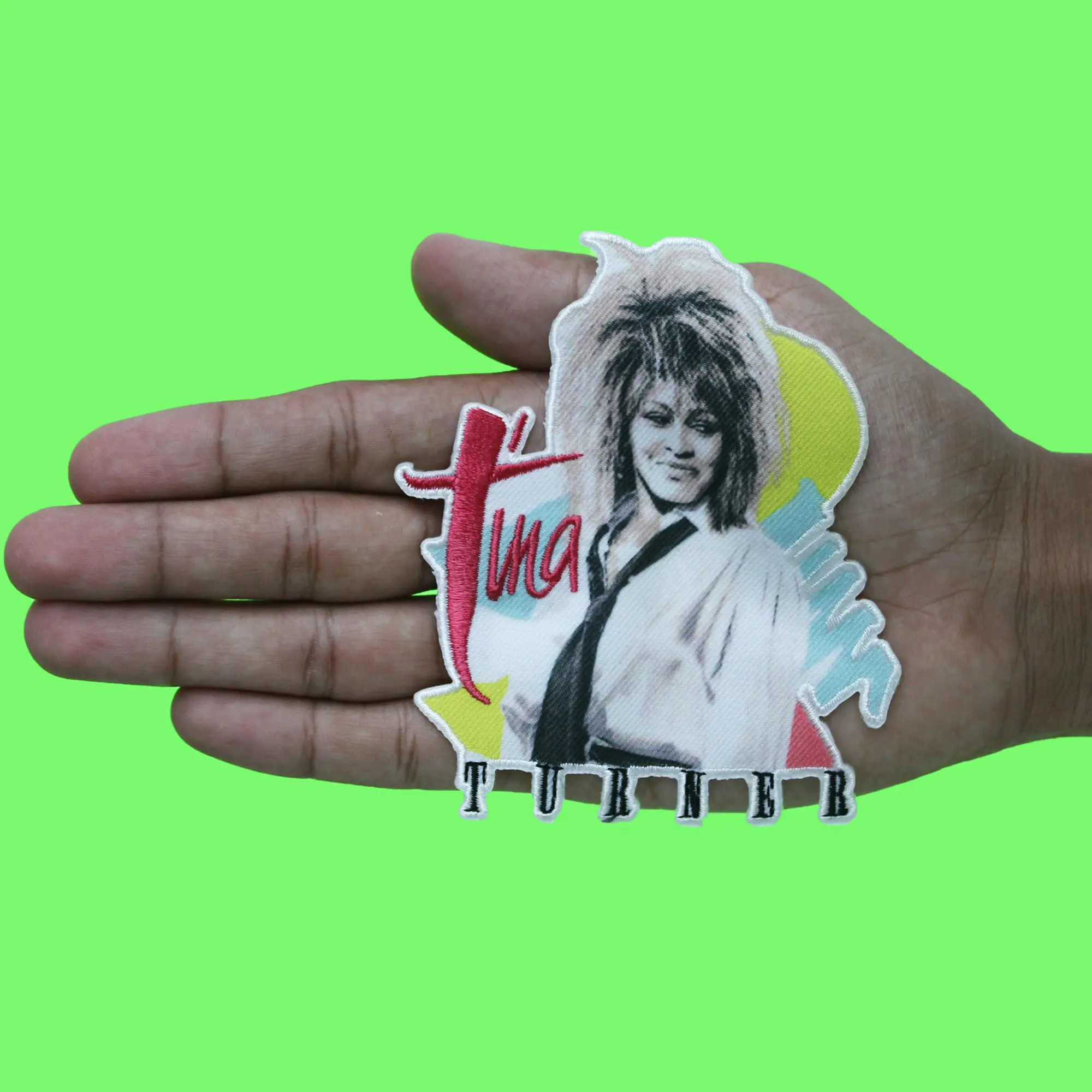 Tina Turner 80s Portrait Patch  Queen of Rock 'N' Roll Sublimated Embroidery Iron On - Image 2