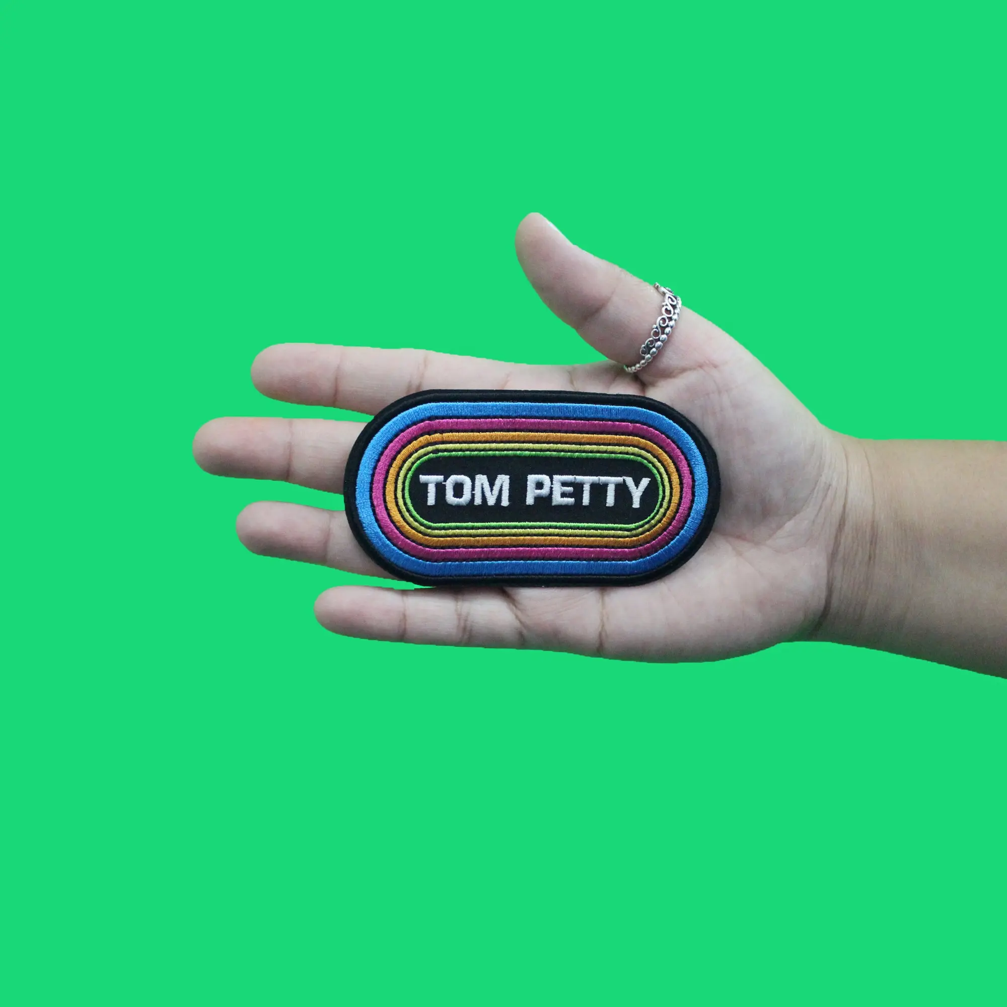 Tom Petty and The Heartbreakers Patch KMET Logo Embroidered Iron On - Image 2