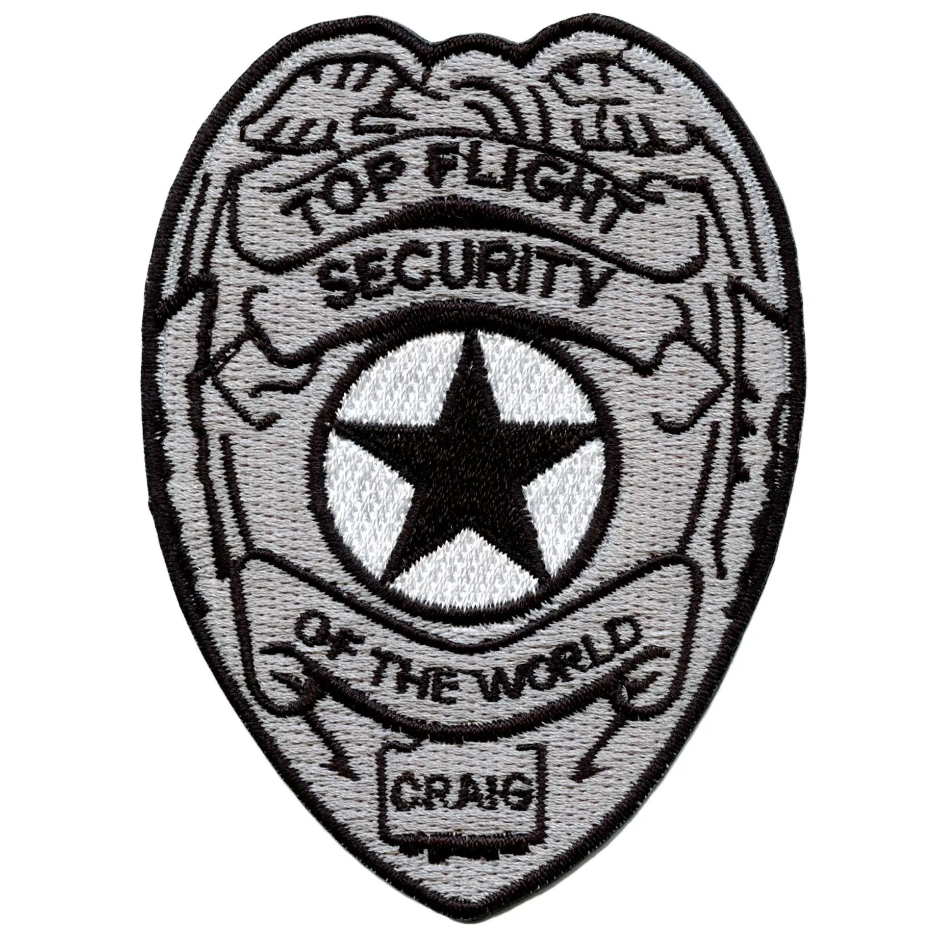 Top Flight Security Of The World Patch Craig Guard Badge Embroidered Iron On