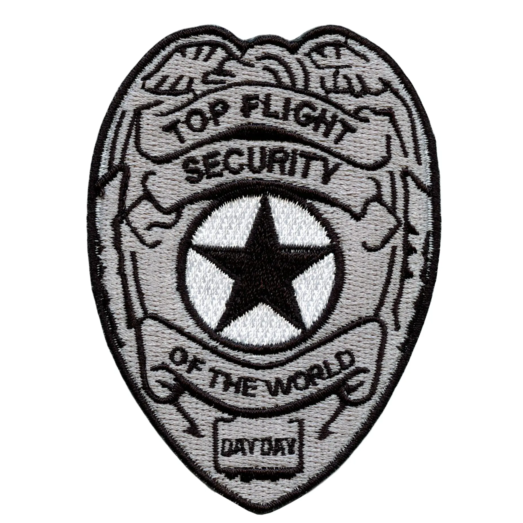 Top Flight Security Of The World Patch Day-Day Guard Badge Embroidered Iron On