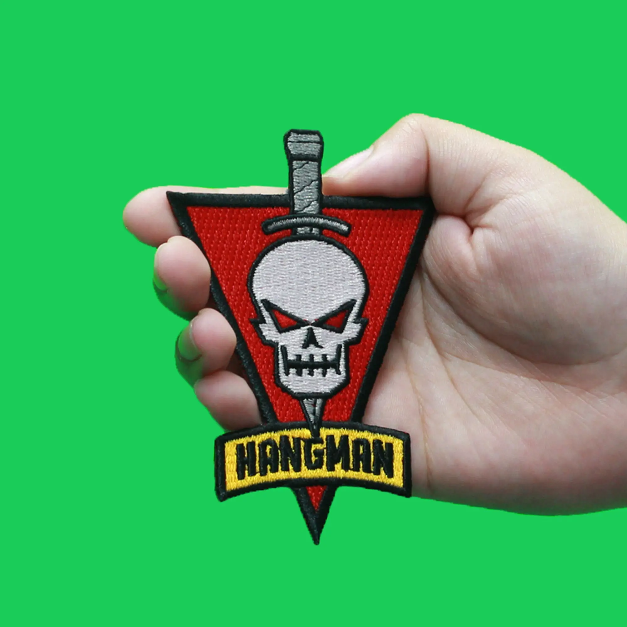 Top Gun Maverick Hangman Badge Patch Classic Pilot Skull Embroidered Iron On - Image 2