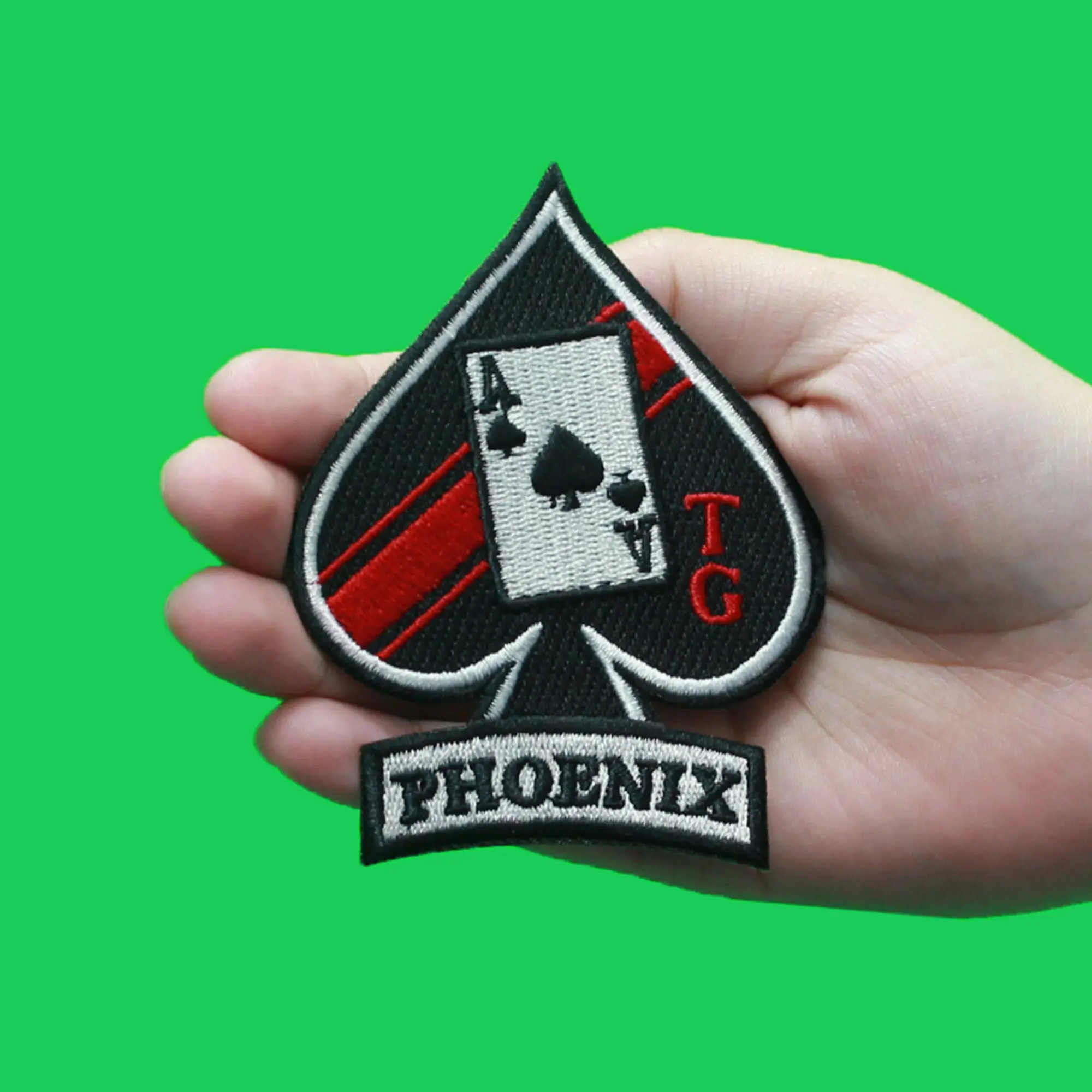 Top Gun Maverick Phoenix Badge Patch Classic Pilot Spade Embroidered Iron On - Image 2
