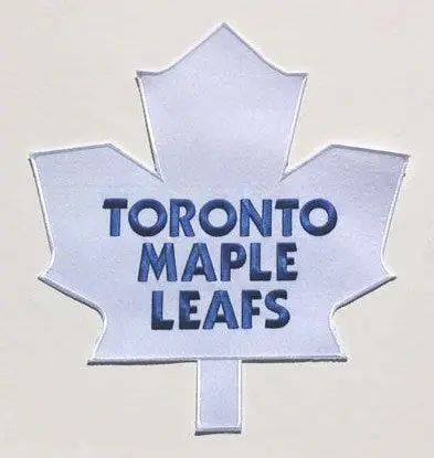 Toronto Maple Leafs White Large Front Logo Patch
