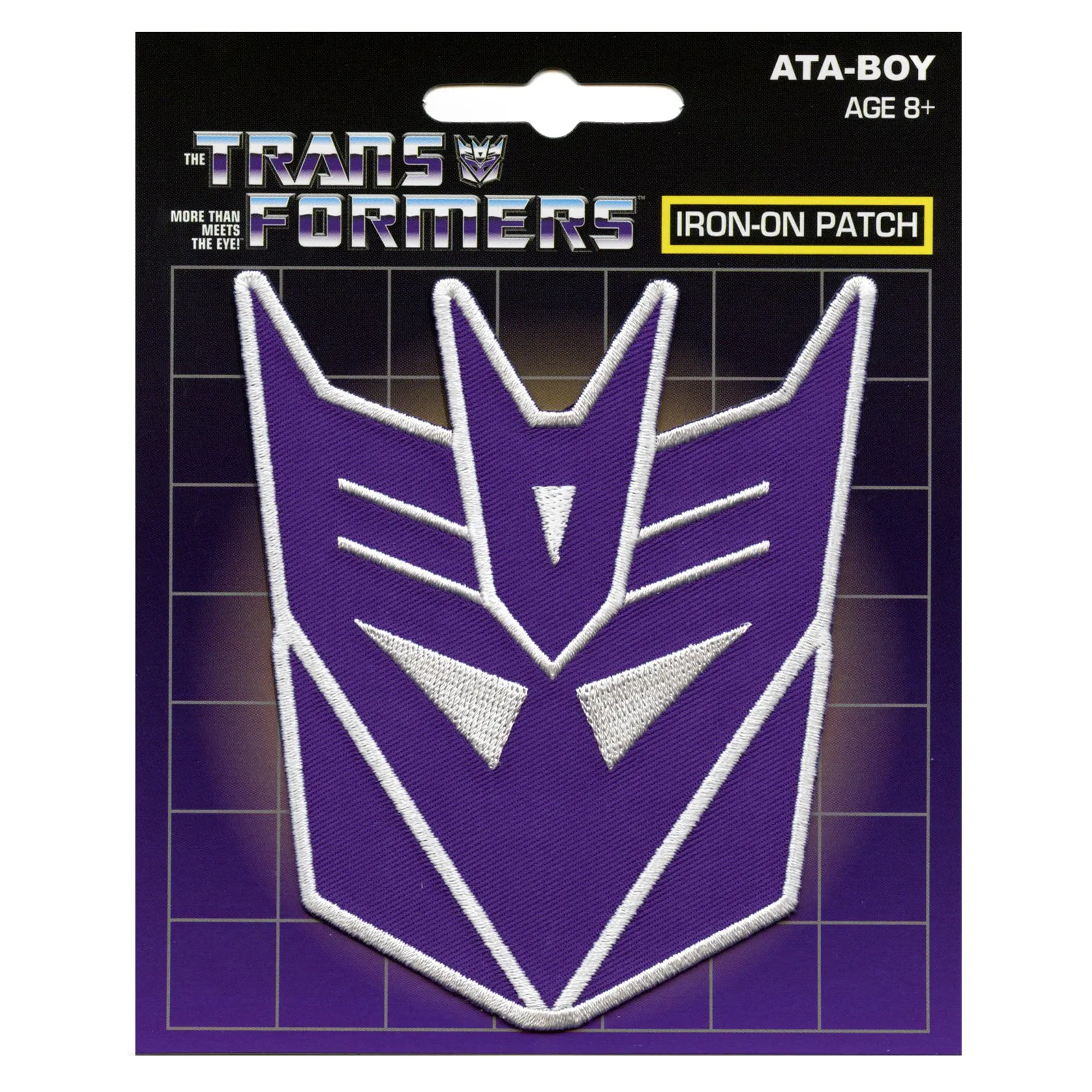 Decepticons Purple Transformers Helmet Patch Megatron Embroidered Iron On - Image 2