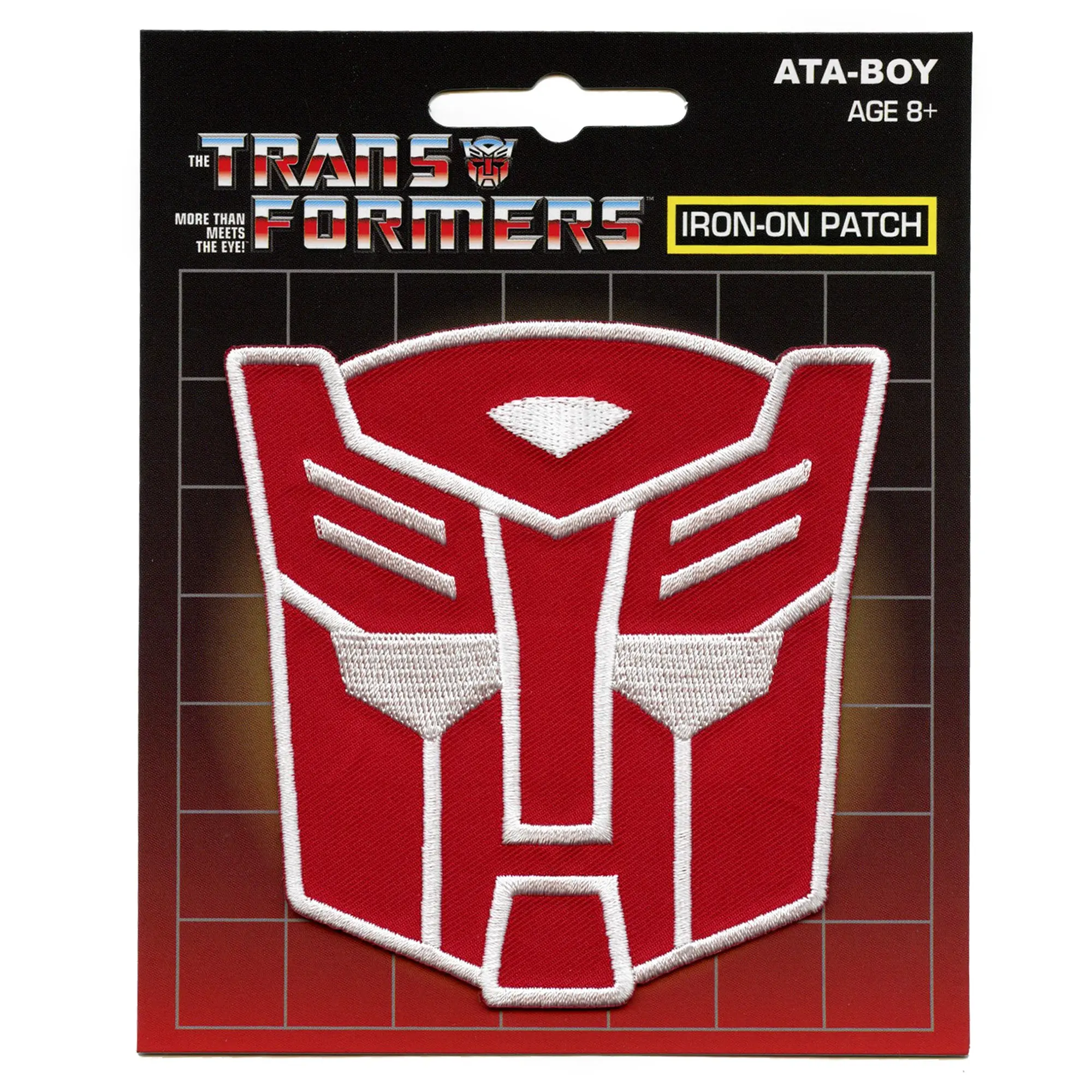 Autobots Red Transformers Helmet Patch Leader Optimus Prime Embroidered Iron On - Image 2