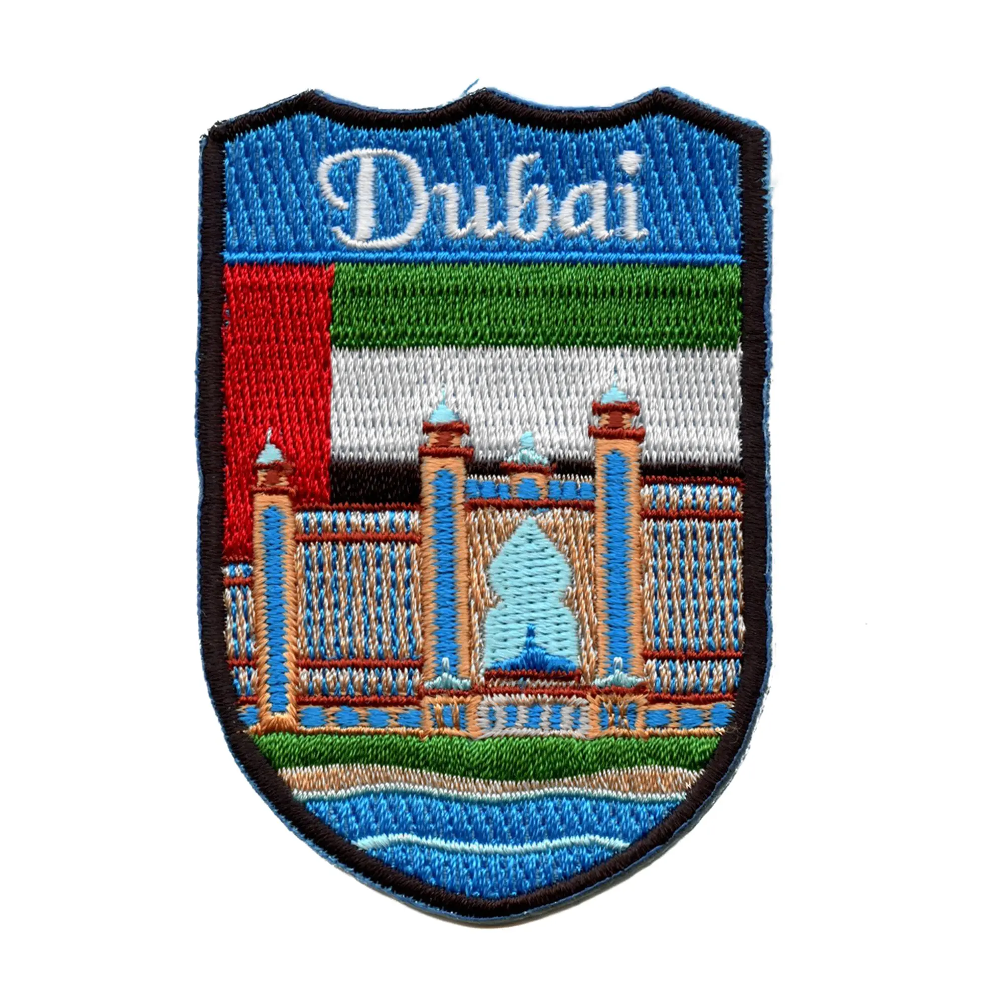 Dubai Tourist Travel Patch City World Shield Embroidered Iron On