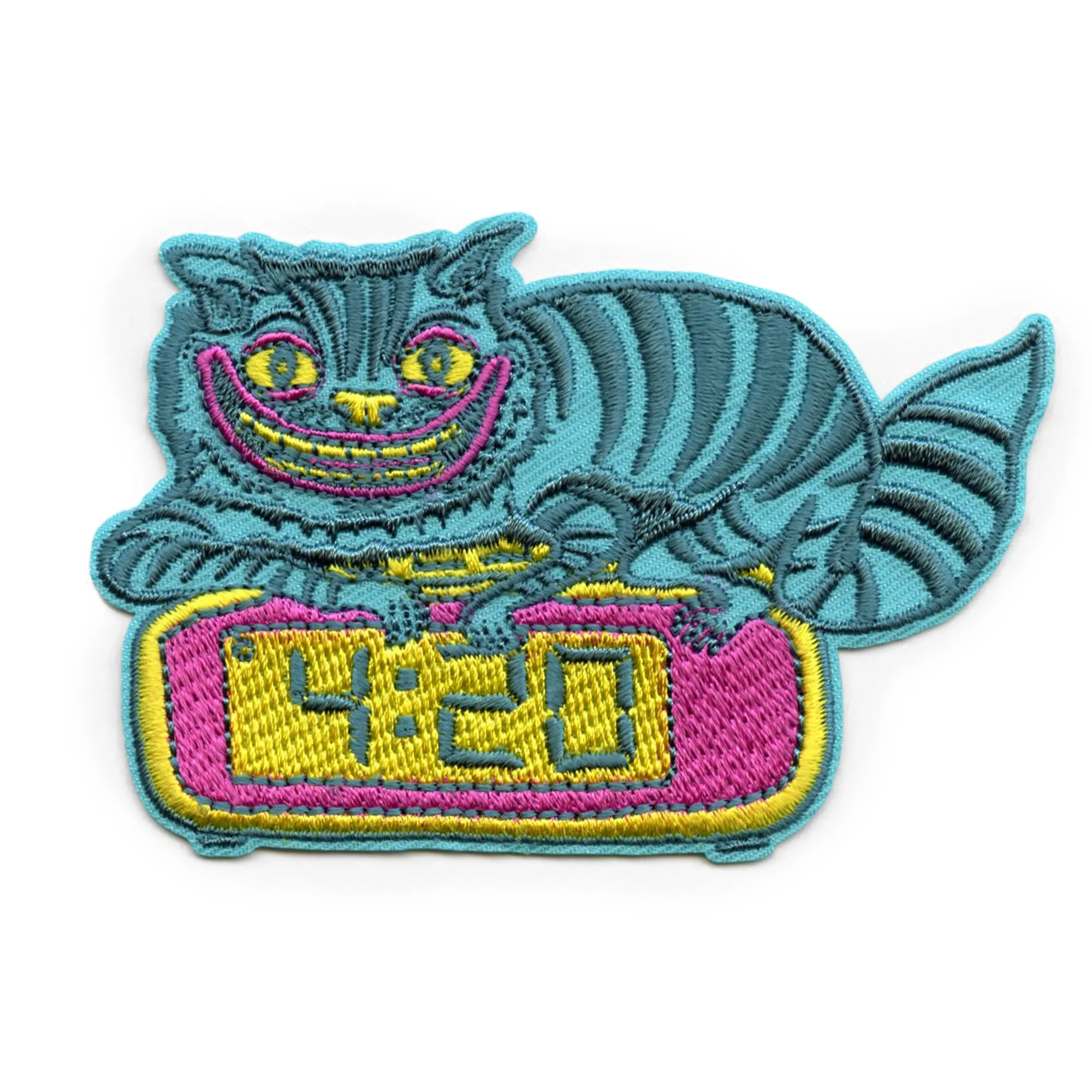 Trippy Cheshire Cat Patch Stoner 420 Four Twenty Embroidered Iron On