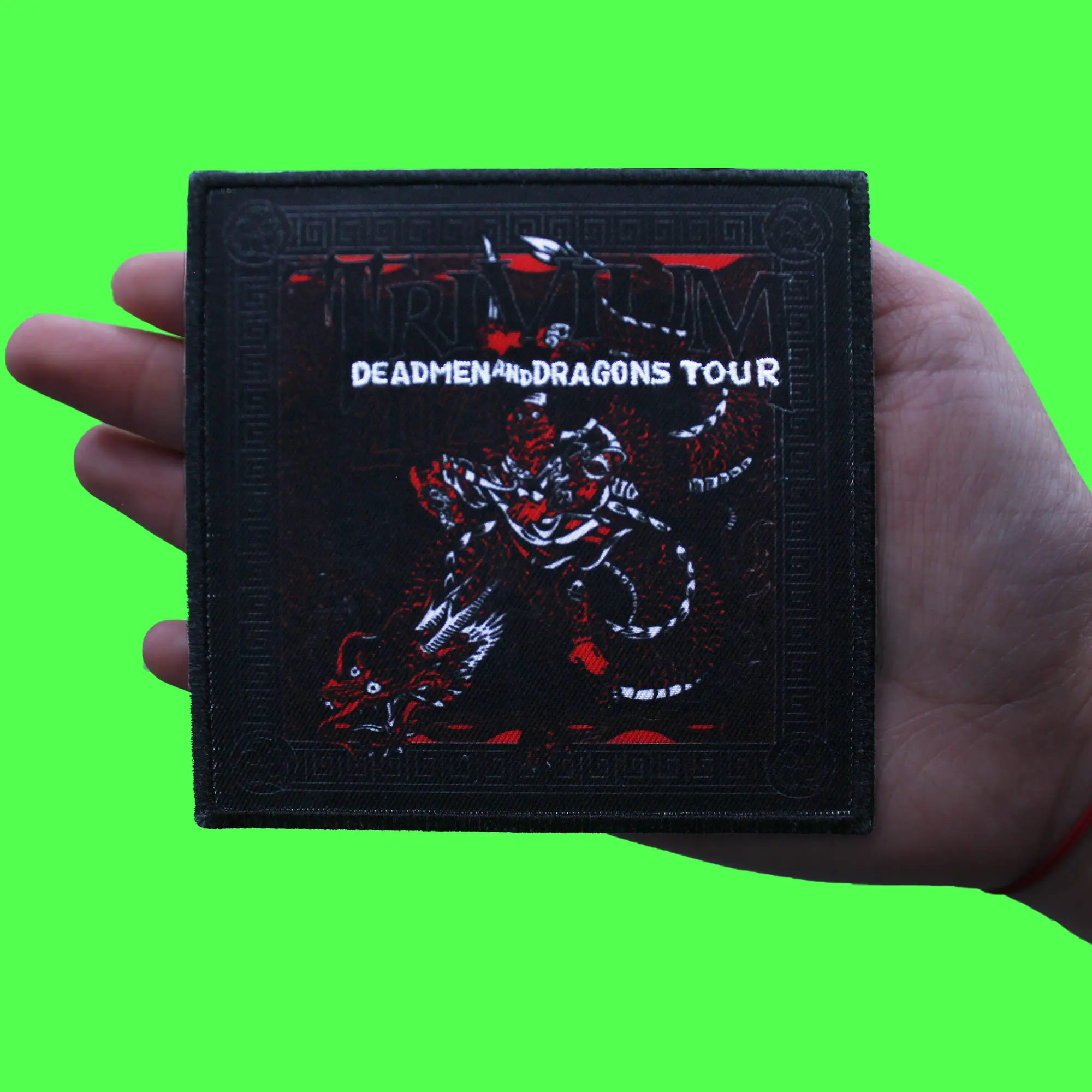 Trivium Deadmen & Dragons Tour '23 Patch Heavy Metal Band Sublimated Embroidery Iron On - Image 2