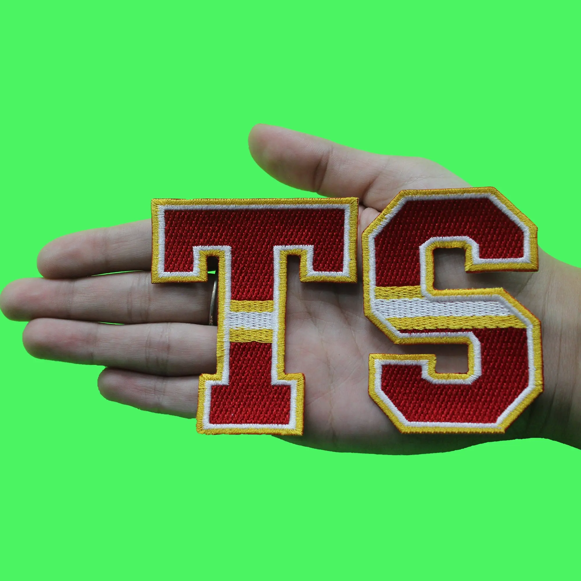 TS Letters Kansas City Patch WAGs Artist Music Embroidered Iron On - Image 2