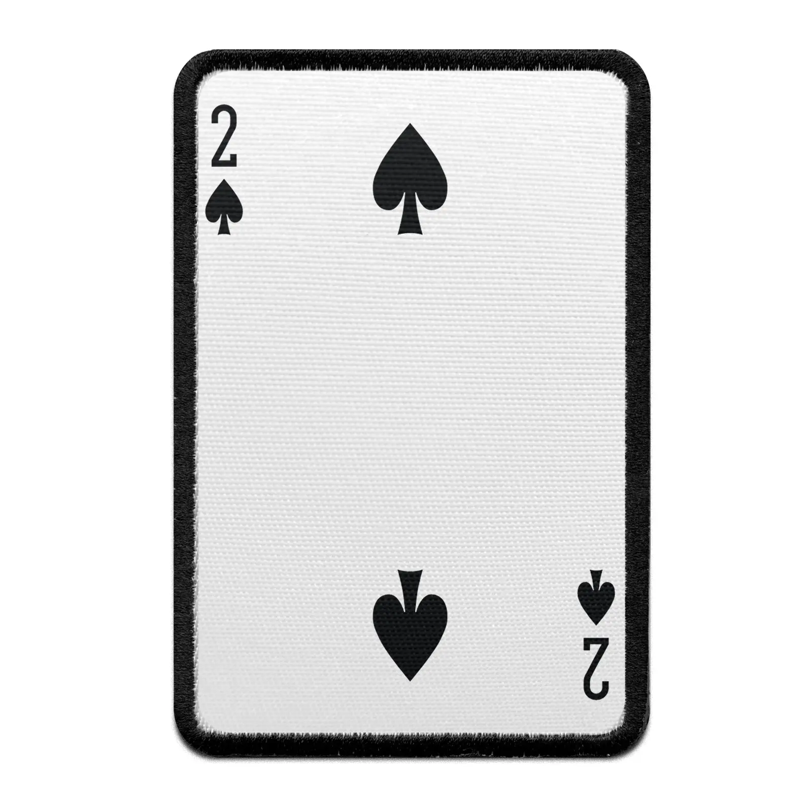 Two Of Spades Card FotoPatch Game Deck Embroidered Iron On