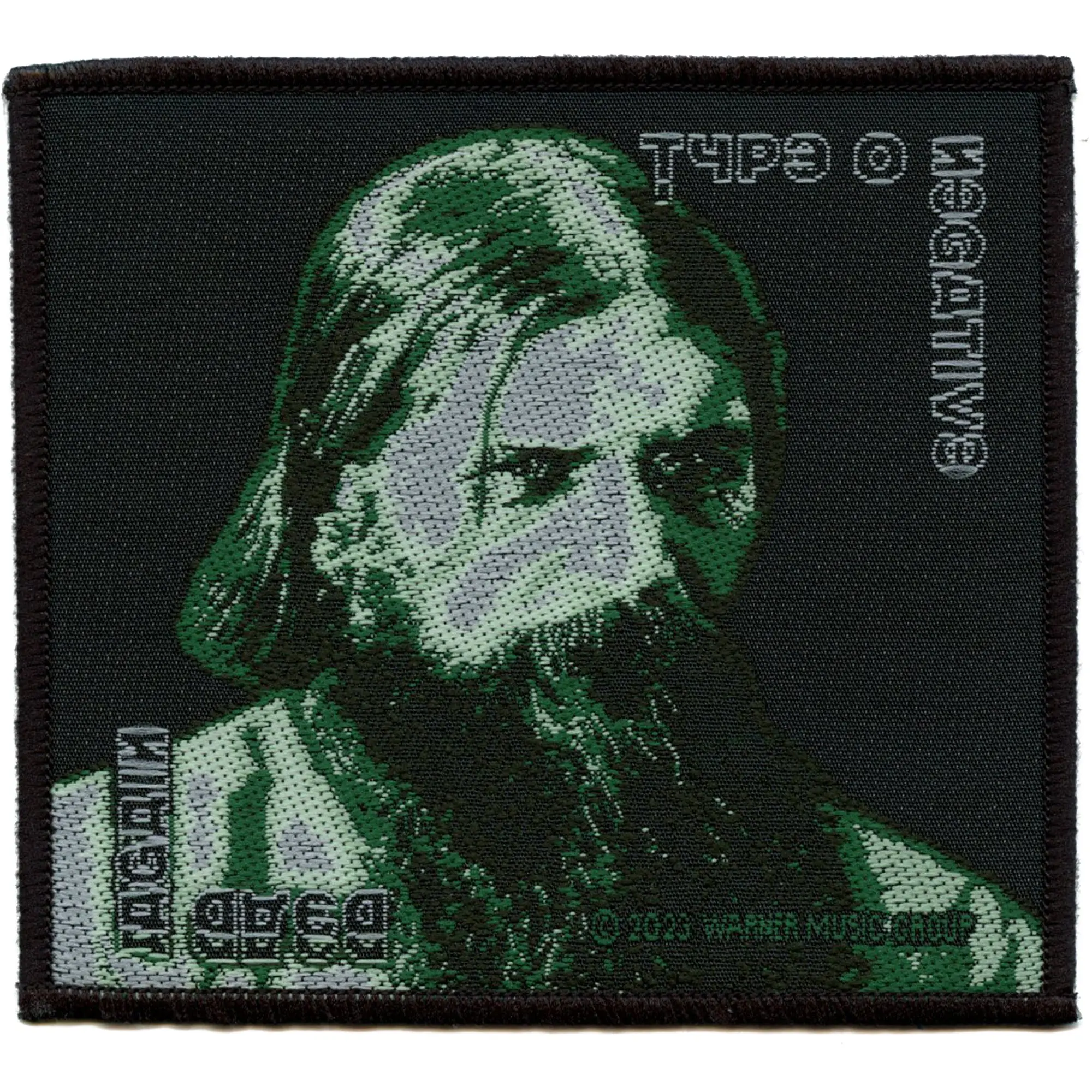 Type O Negative Dead Again Patch Portrait Album Cover Woven Sew On