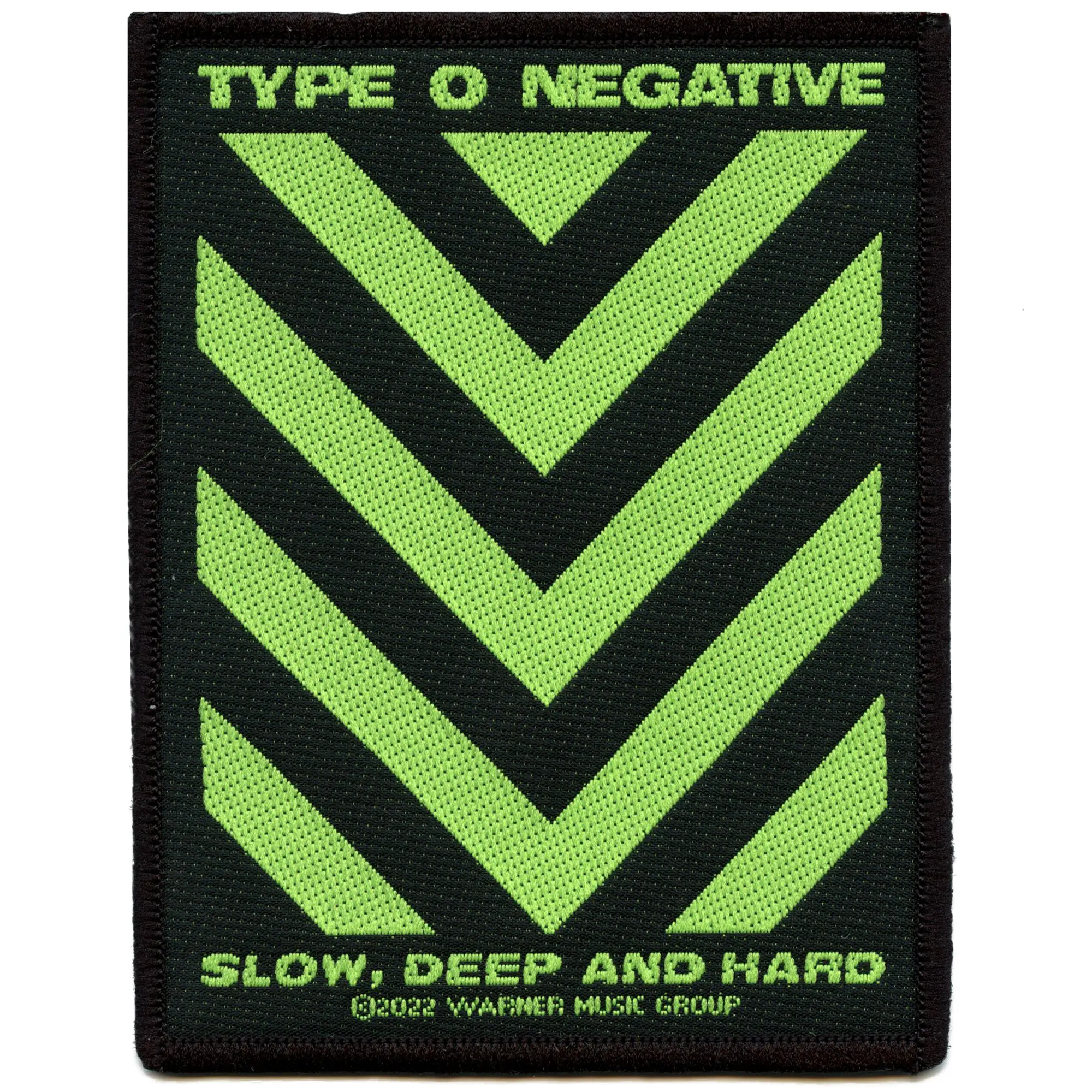 Type O Negative Grunge Rock Patch Slow Deep & Hard Woven Sew On