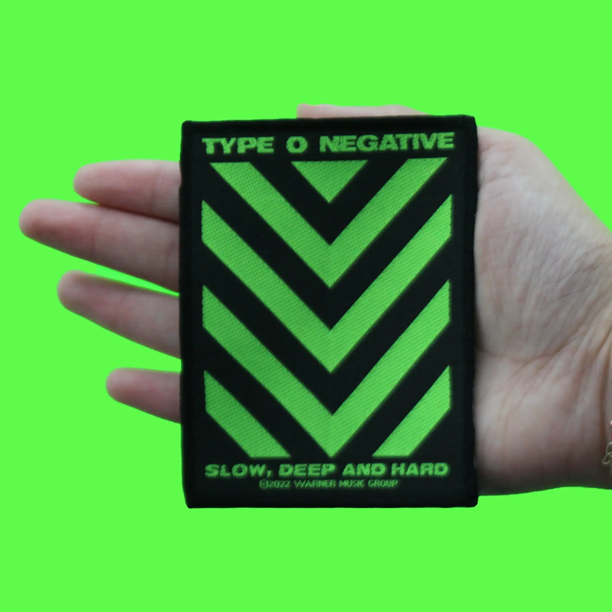 Type O Negative Grunge Rock Patch Slow Deep & Hard Woven Sew On - Image 2