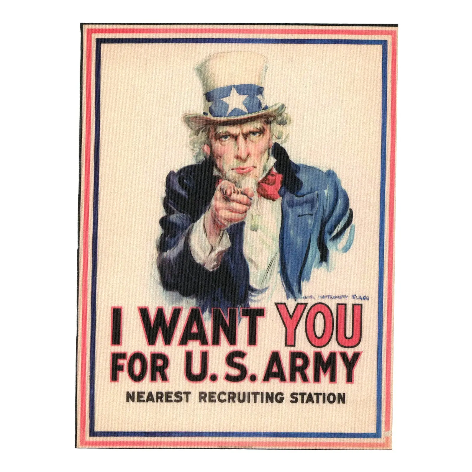 Uncle Sam Poster "I Wan't You" Iron-On FotoPatch