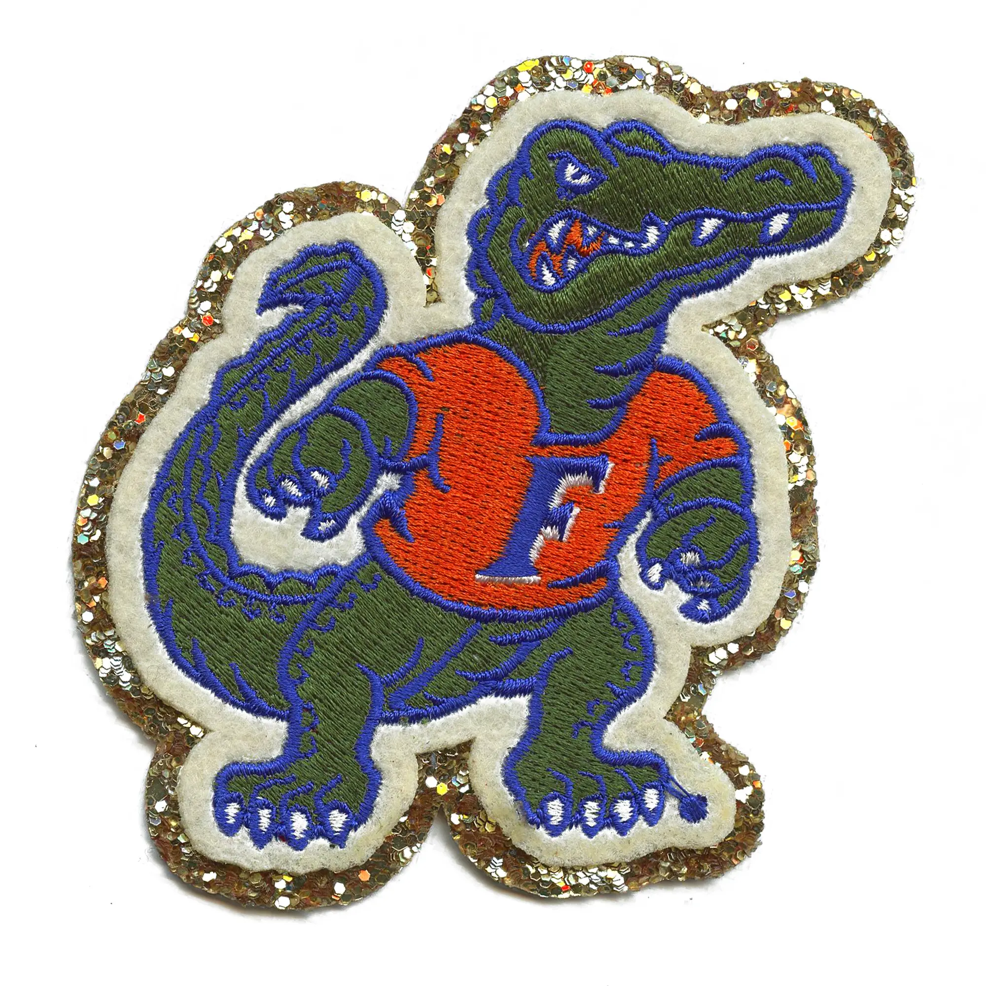 University of Florida Gators Patch Gold Mascot Embroidered Logo