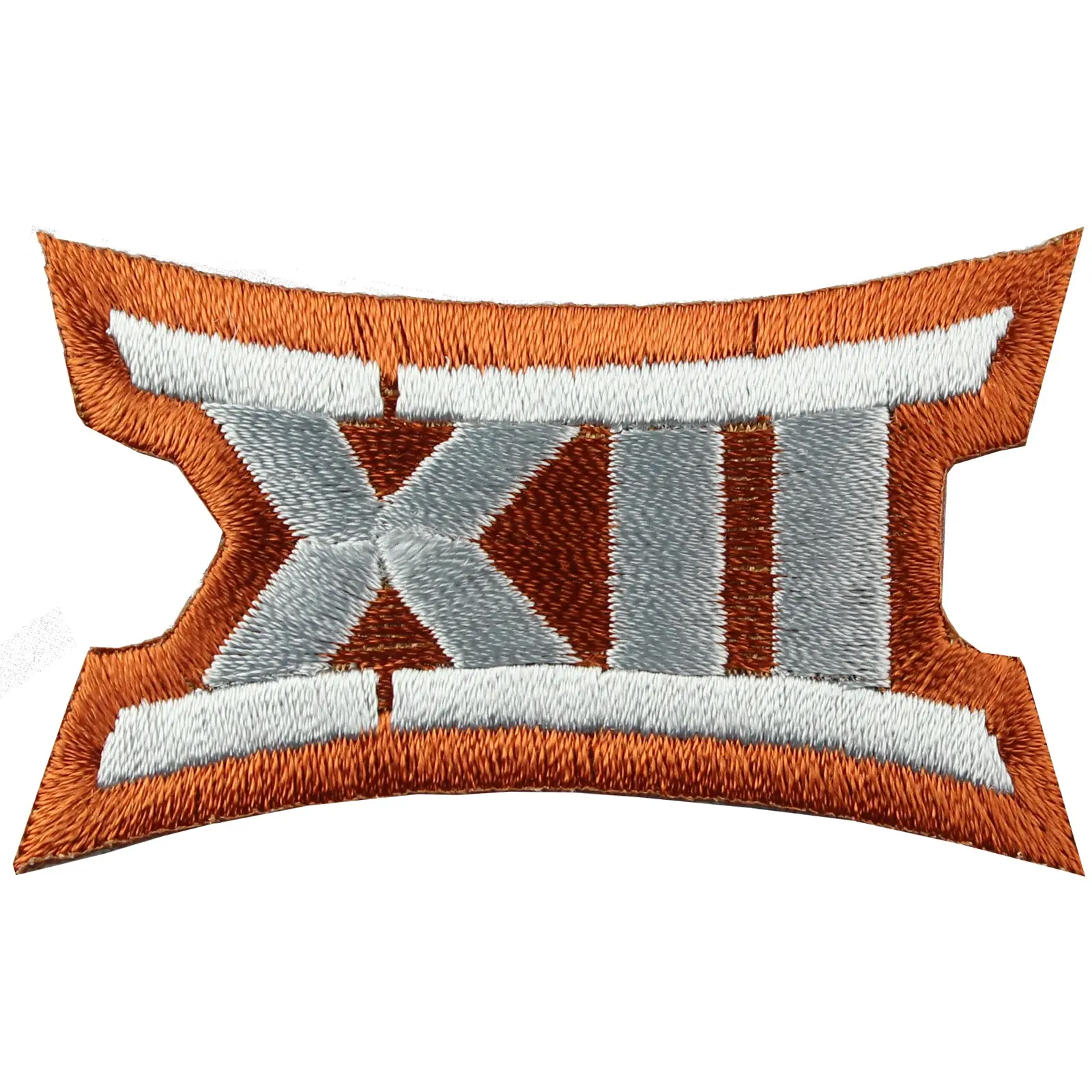 University of Texas Big 12 XII Conference Gray Burnt Orange Jersey Uniform Patch