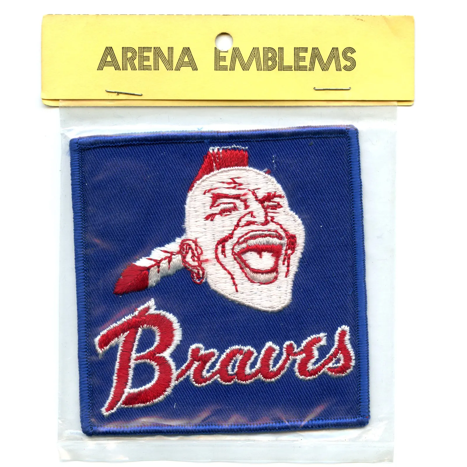 Very Rare Atlanta Braves Chief Noc-A-Homa MLB Baseball Vintage Square Team Logo Patch