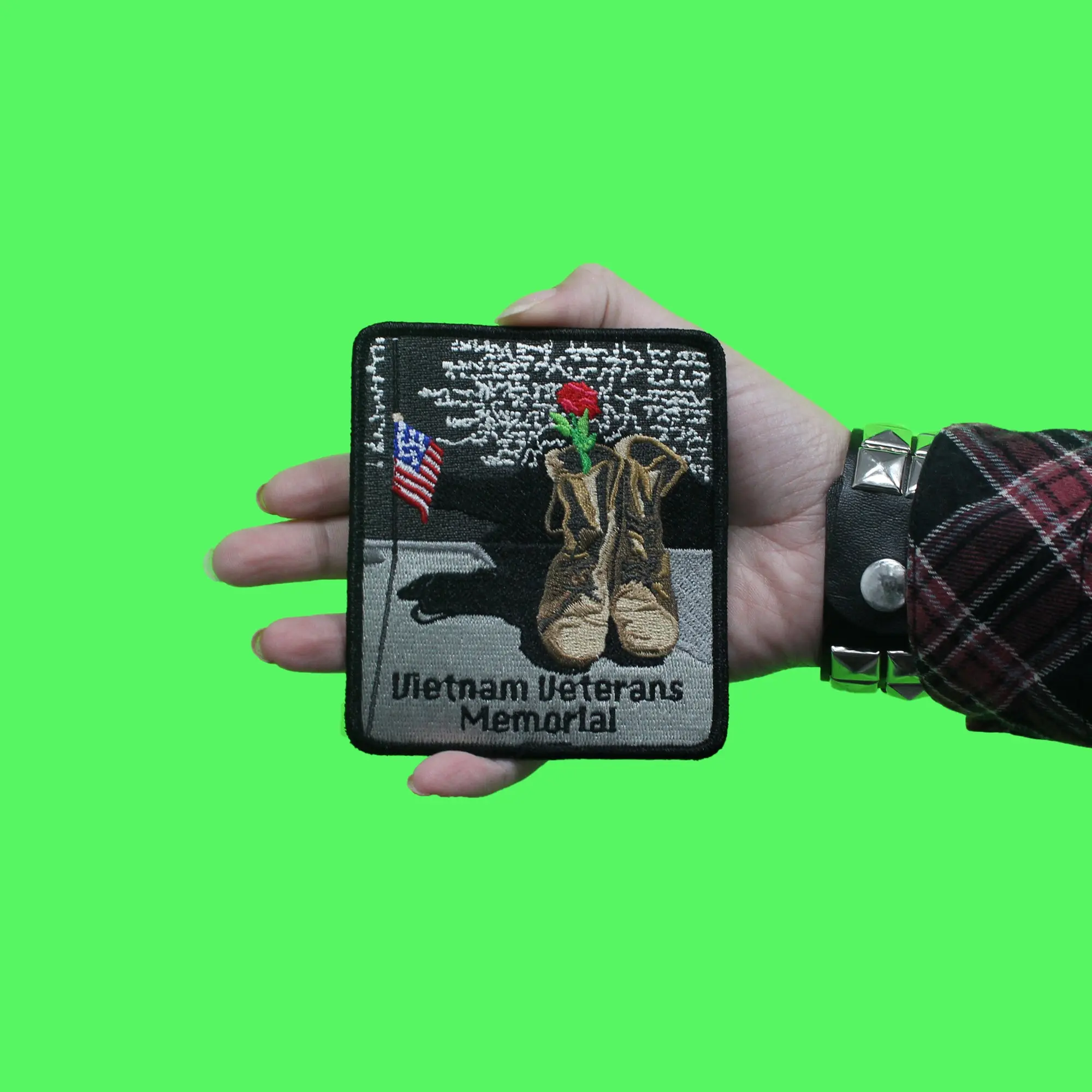 Vietnam Veterans Memorial Patch History Battle Travel Embroidered Iron On - Image 3