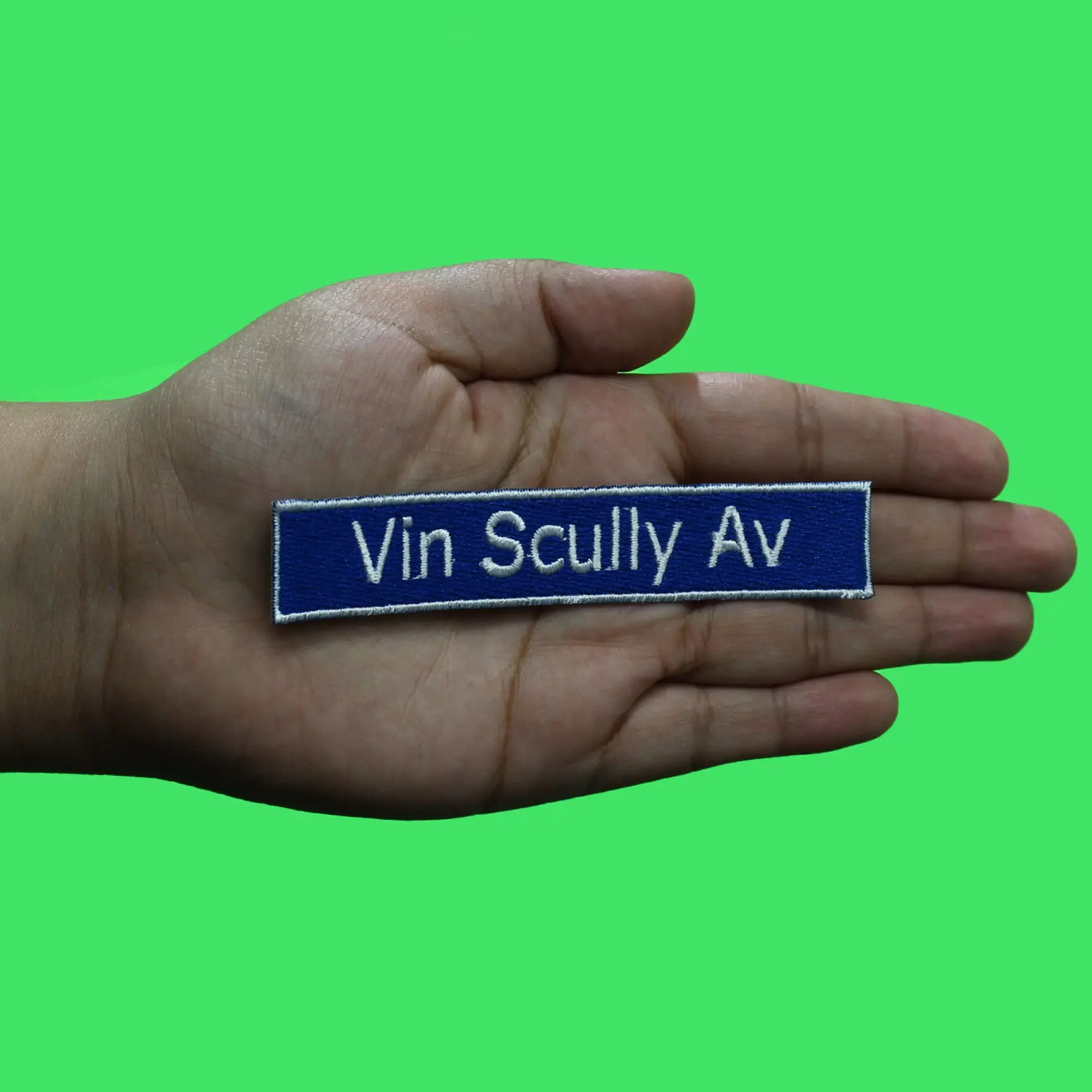 Vin Scully Avenue Patch Street Sign Los Angeles Team Embroidered Iron On - Image 2
