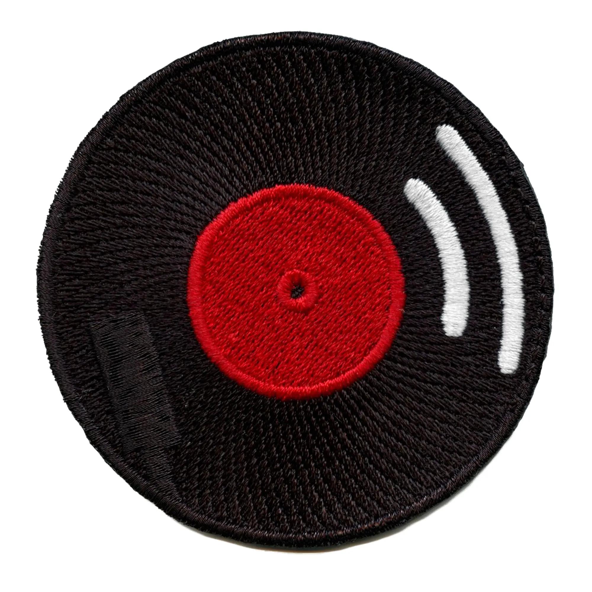 Vinyl Record Disk On Turntable Patch Music Audiophile Iron On Patch