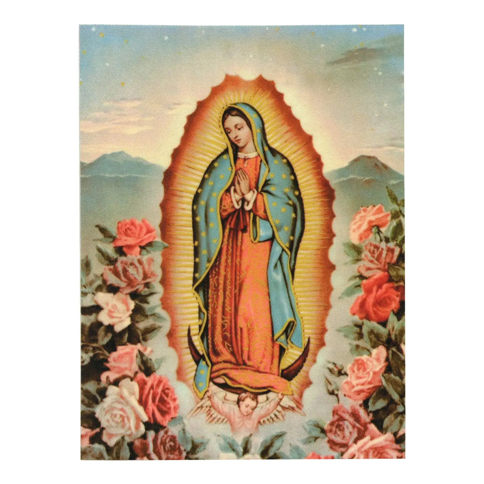 Virgin Mary Praying XL Back Patch Iron-On FotoPatch
