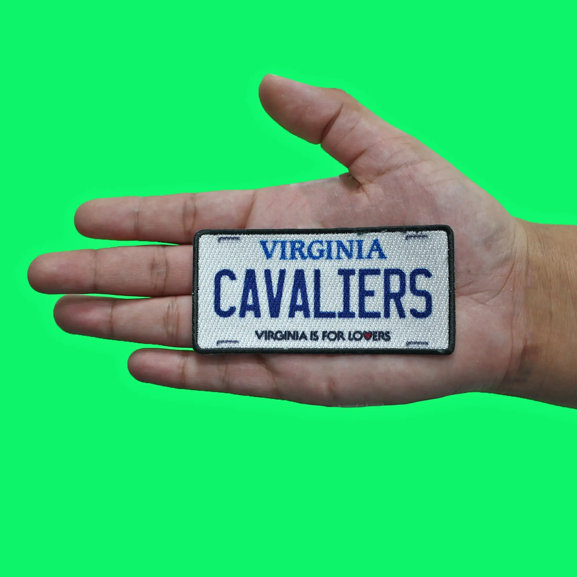 Virginia State License Plate Patch Cavaliers Travel Adventure Sublimated Iron On - Image 2