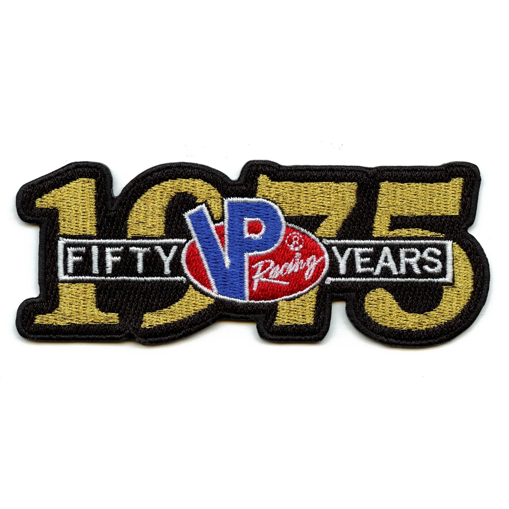 VP Racing 50th Anniversary Patch 1975 Embroidered Iron On - Image 2