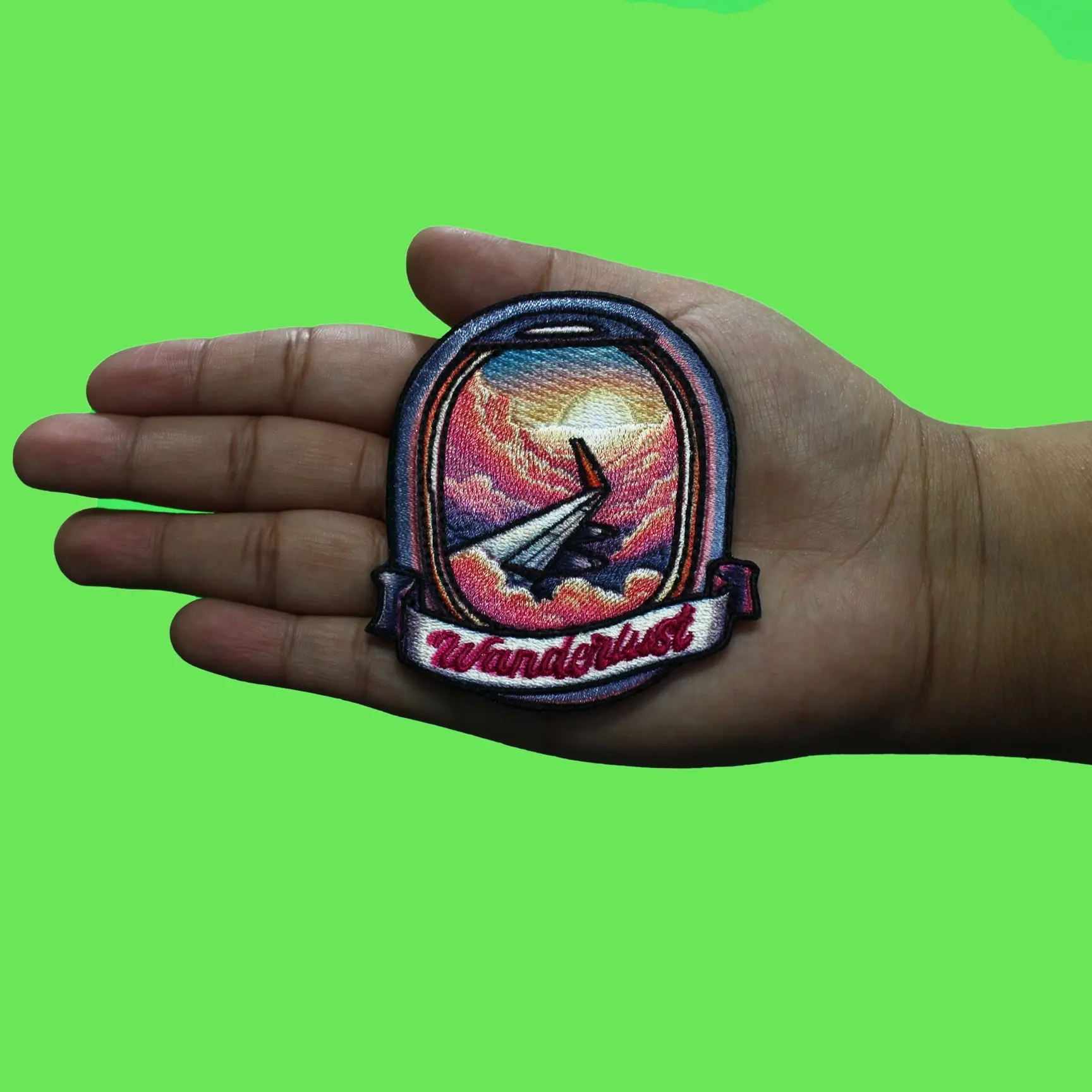 Wanderlust Travel Souvenir Patch Explore Adventure Hobby Embroidered Iron On - Image 2