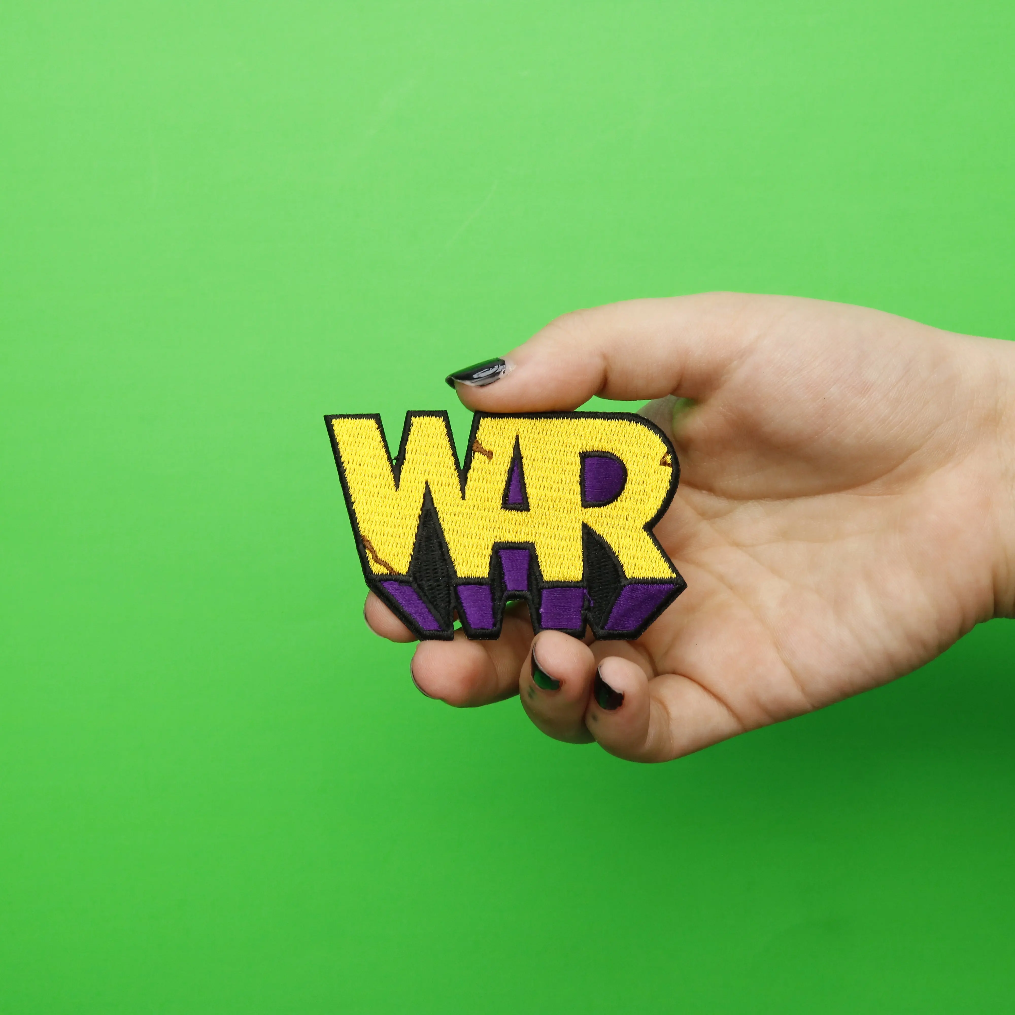 WAR Alternative Pop Band Logo Embroidered Iron On Patch - Image 2