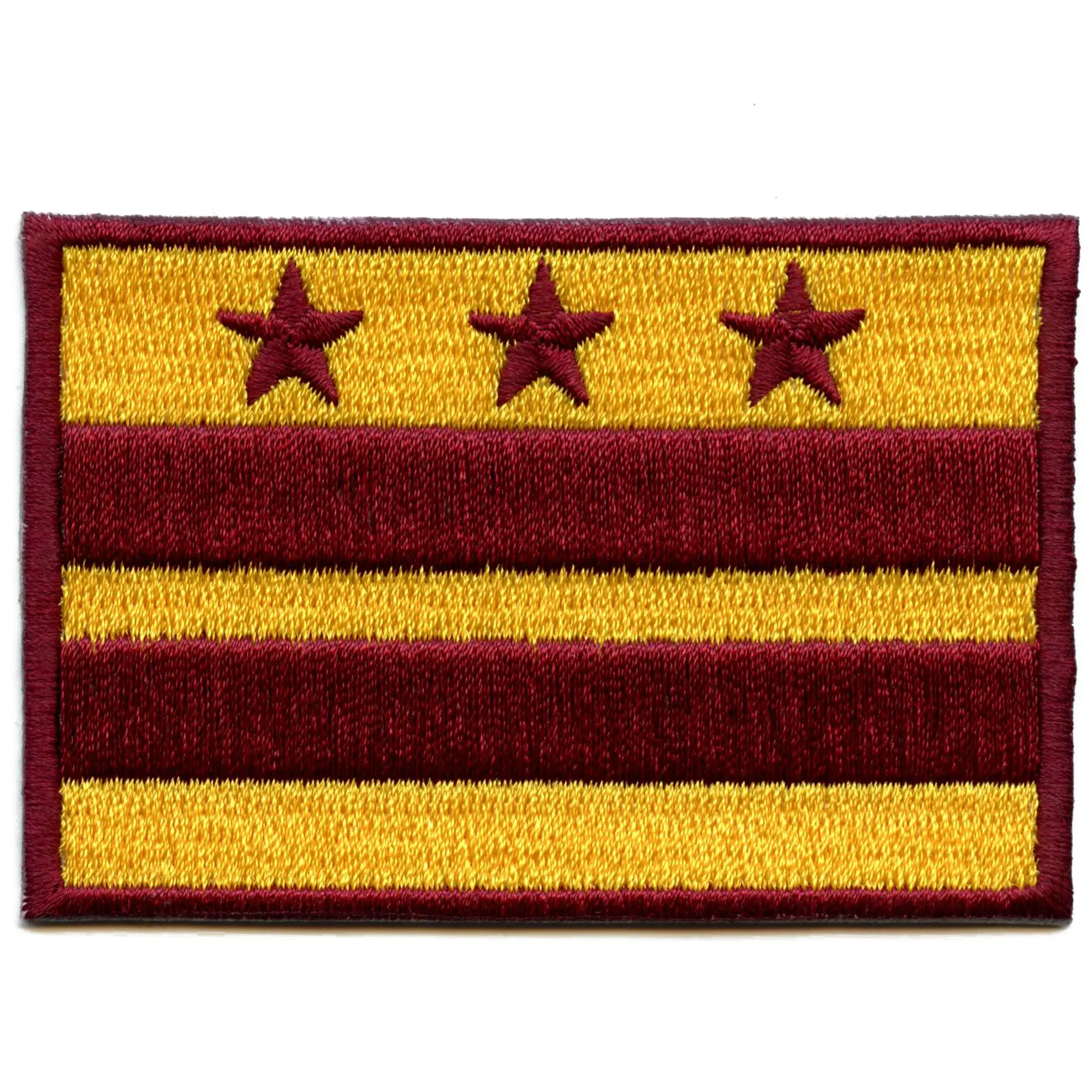Washington D.C. Football Sleeve Patch Team Colors Flag Embroidered Iron On Patch