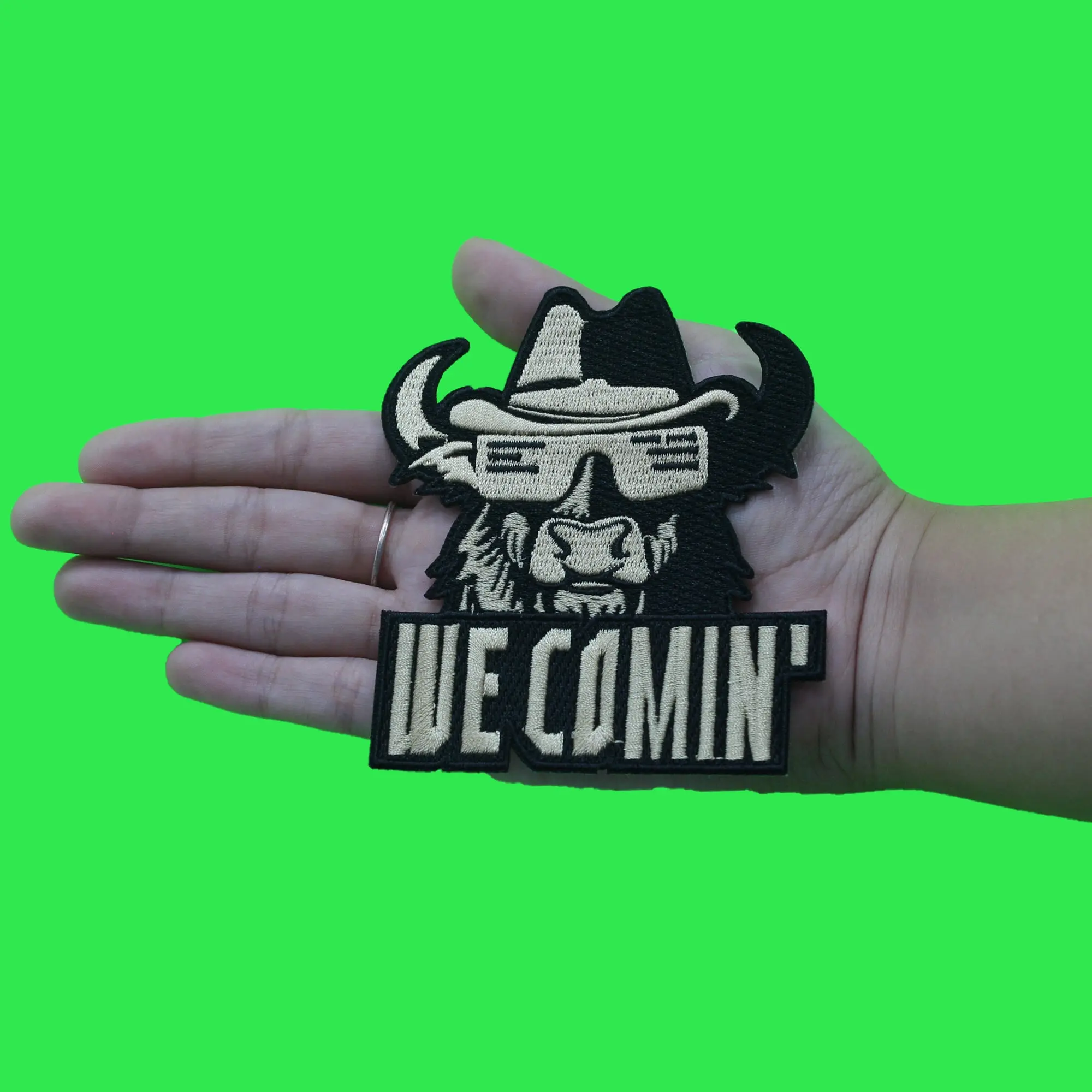 We Comin' Bison Patch Colorado Football Coach Embroidered Iron On - Image 2