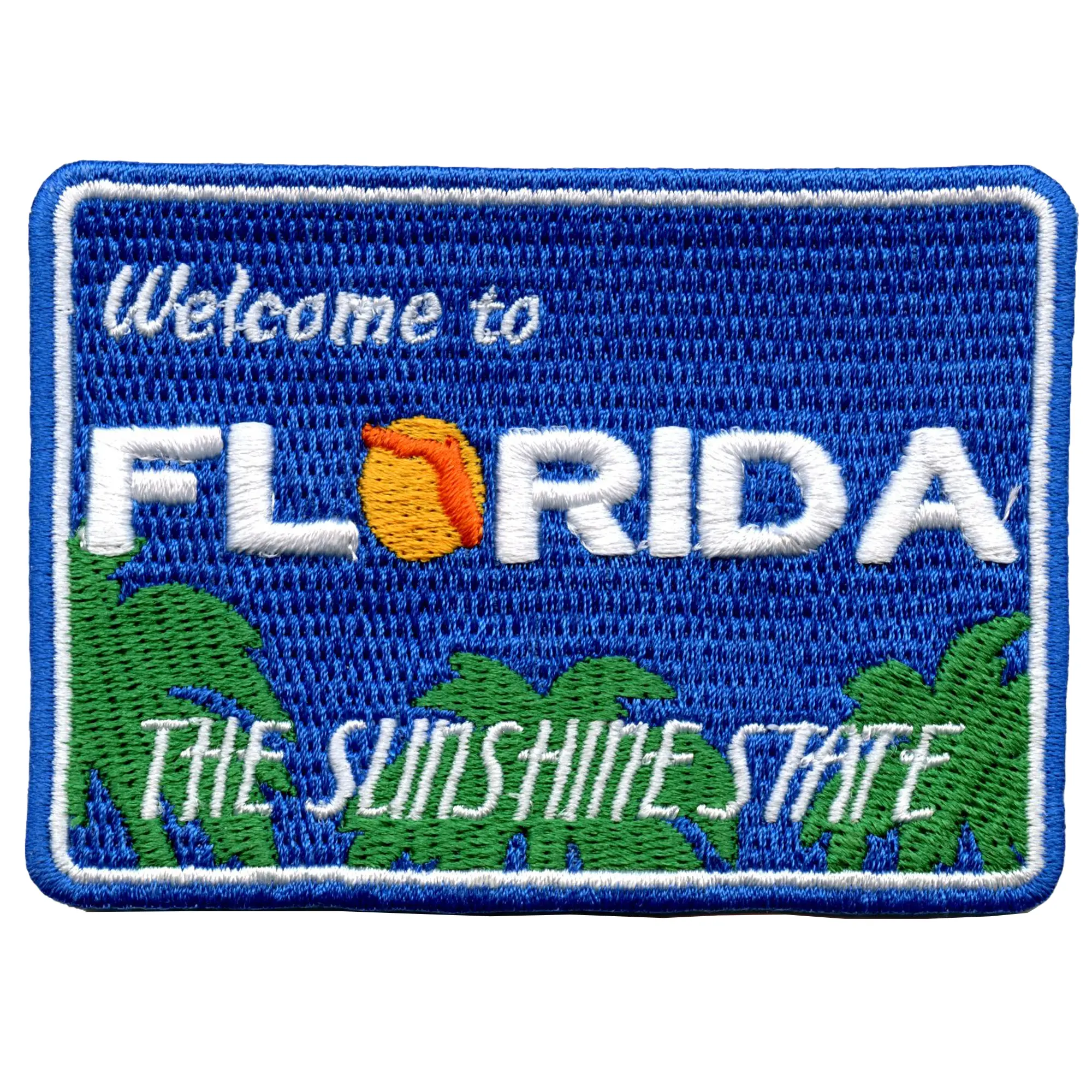 Welcome to Florida Patch Travel Freeway Road Sign Embroidered Iron On